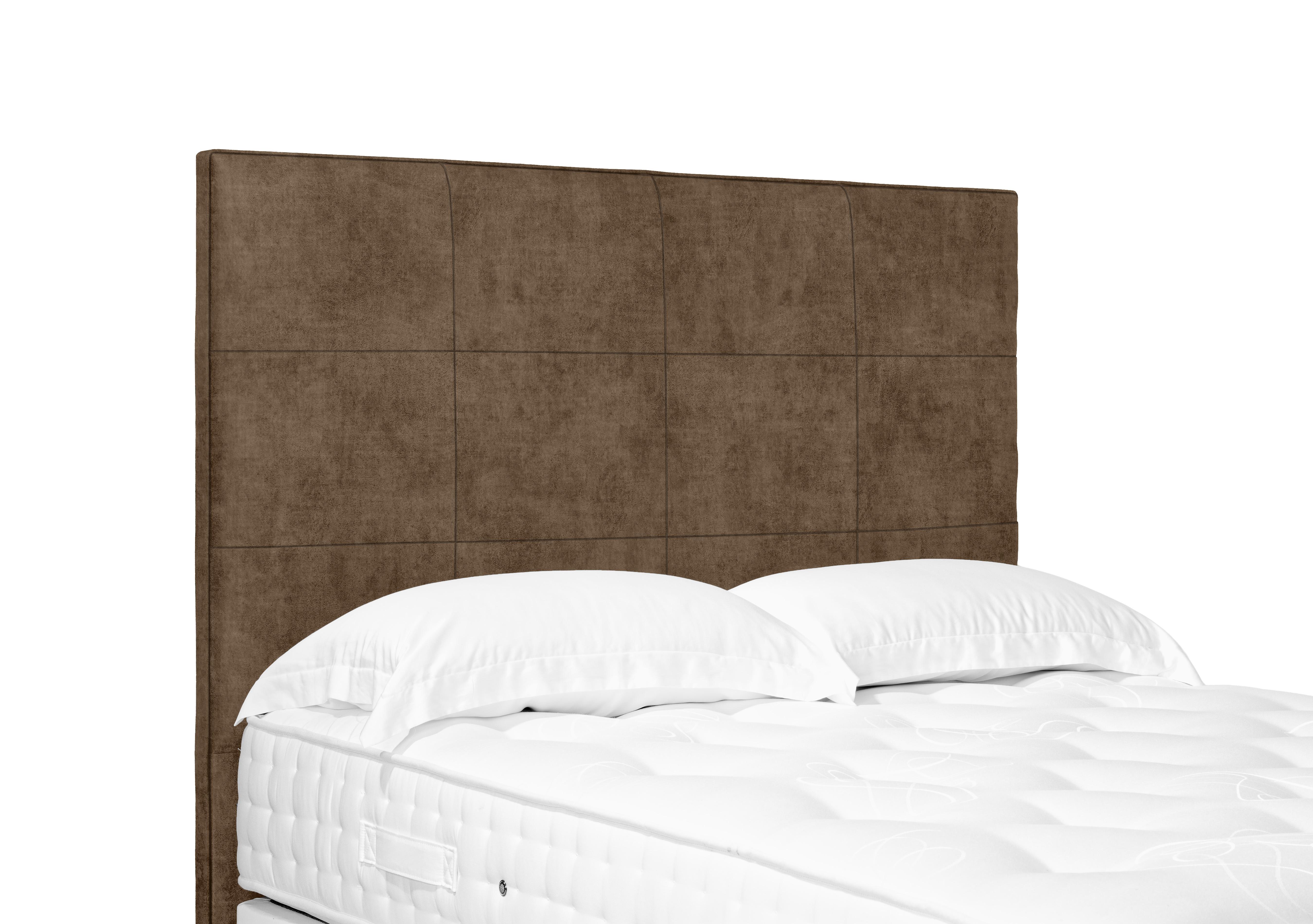 Elwood High Floor Standing Headboard in Lace Caramel on Furniture Village