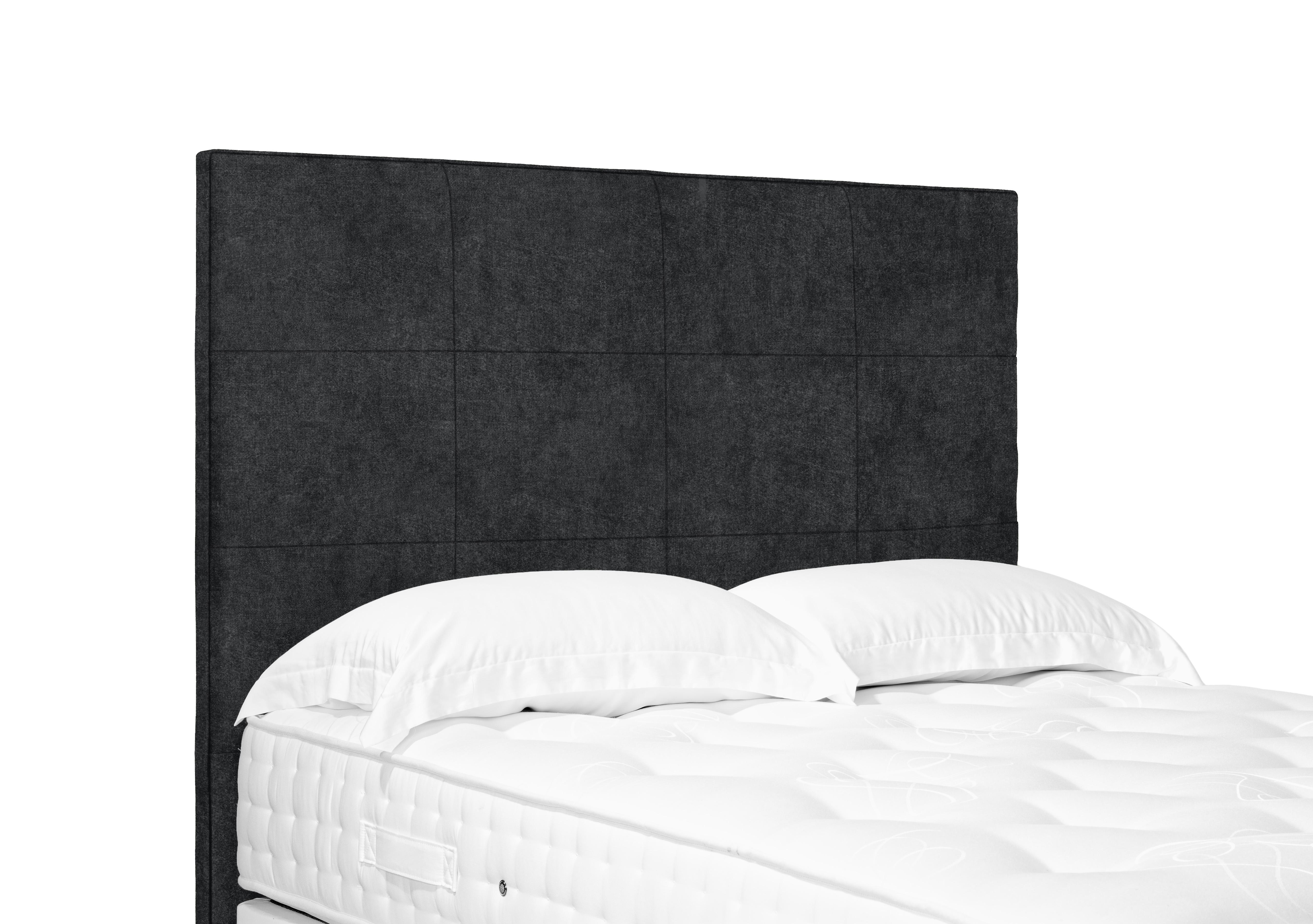 Artisan Collection Elwood High Floor Standing Headboard in Tweed Charcoal on Furniture Village