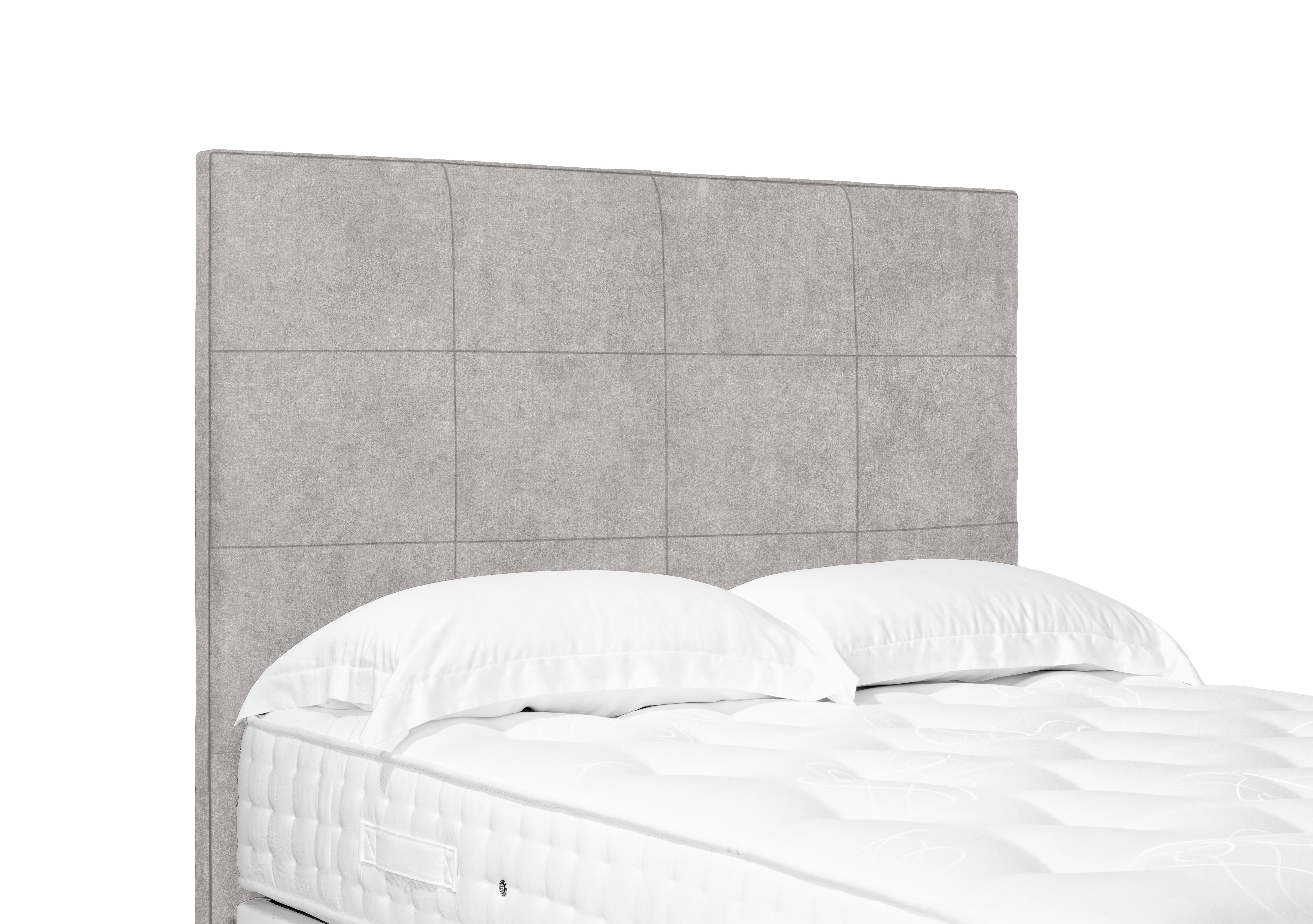 Artisan Collection Elwood High Floor Standing Headboard in Tweed Stone on Furniture Village