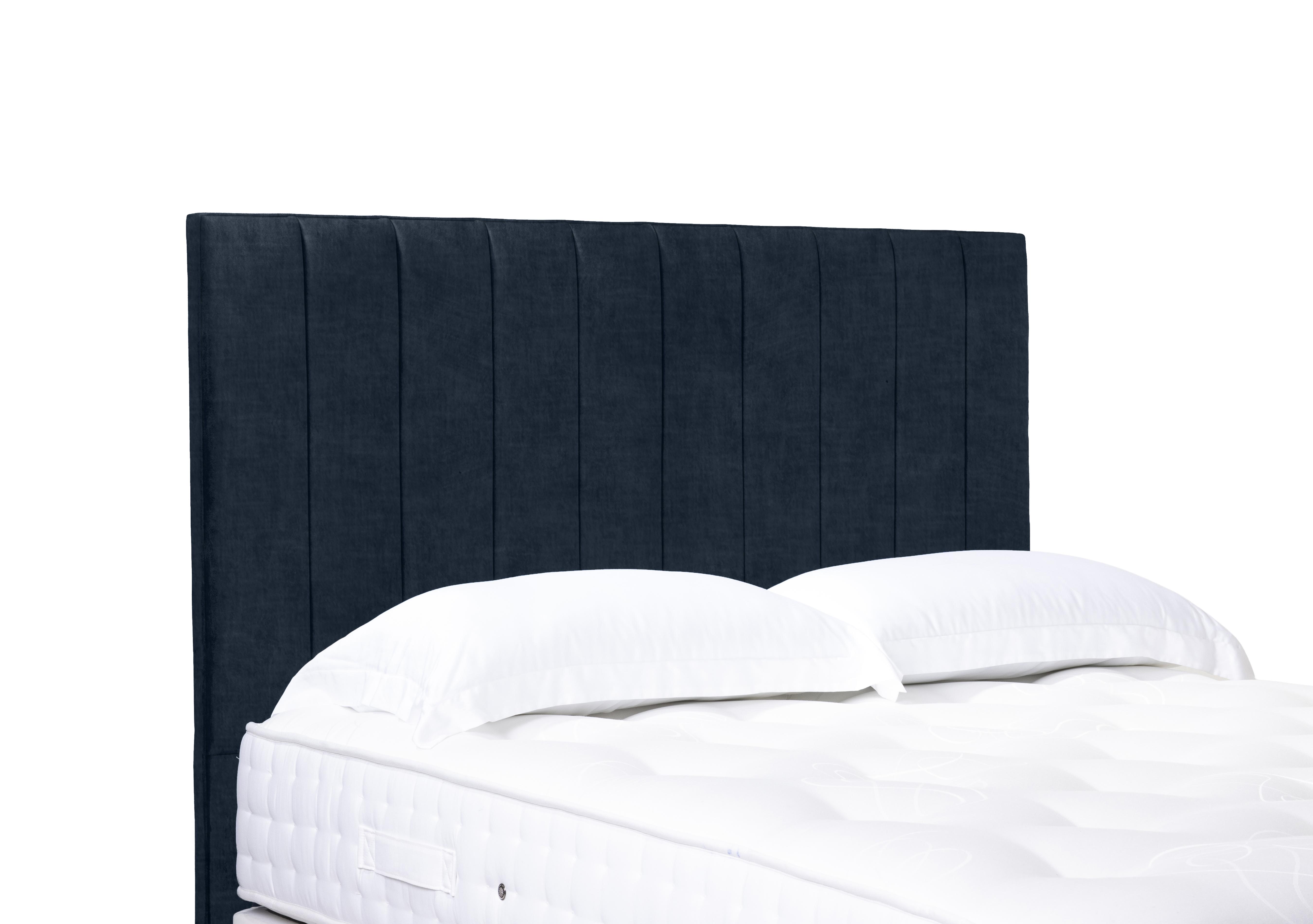 Artisan Collection Elyse High Floor Standing Headboard in 600 Granite Blue on Furniture Village