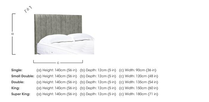 Artisan Collection Elyse High Floor Standing Headboard in  on Furniture Village