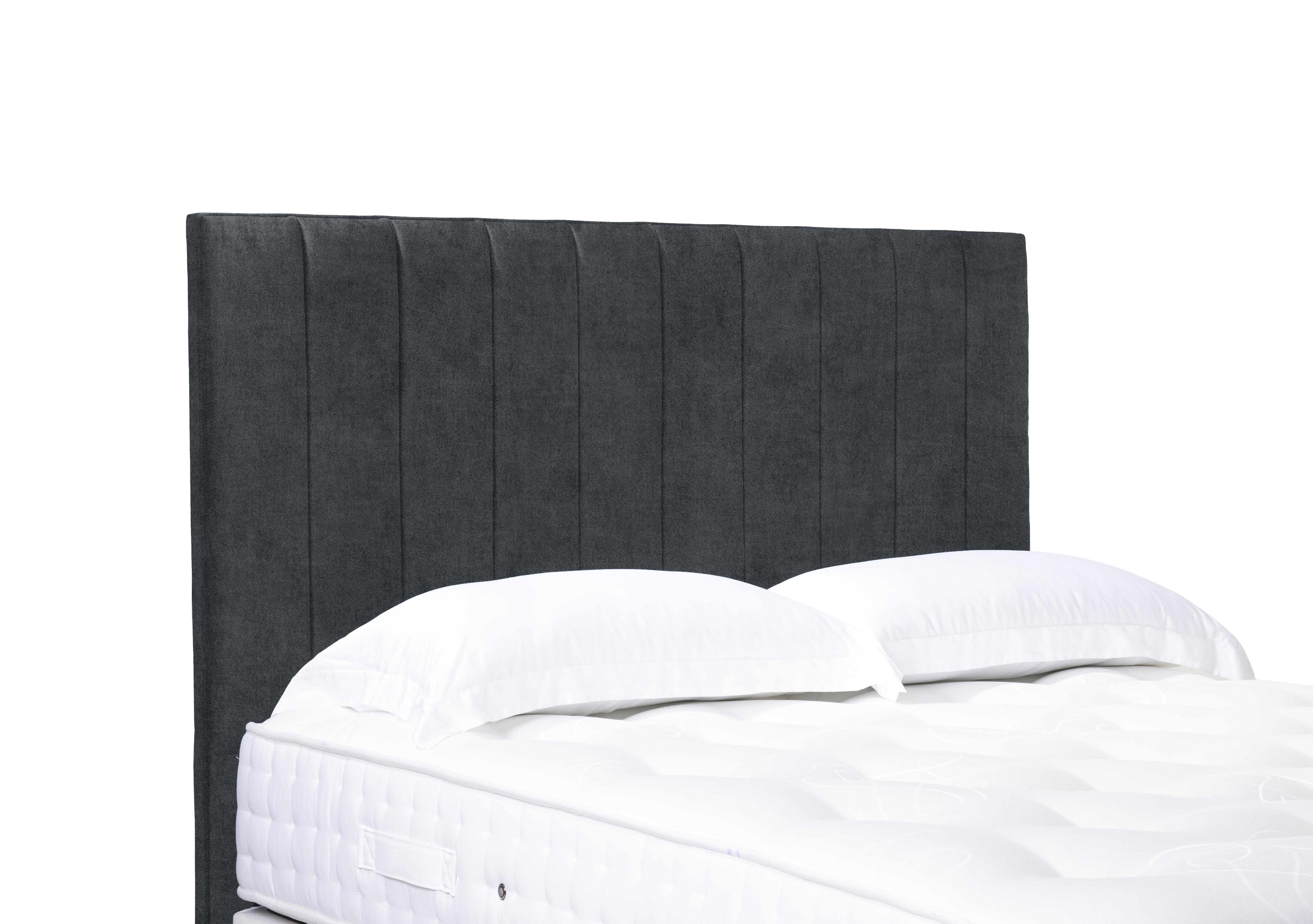 Artisan Collection Elyse High Floor Standing Headboard in Plain Onyx on Furniture Village