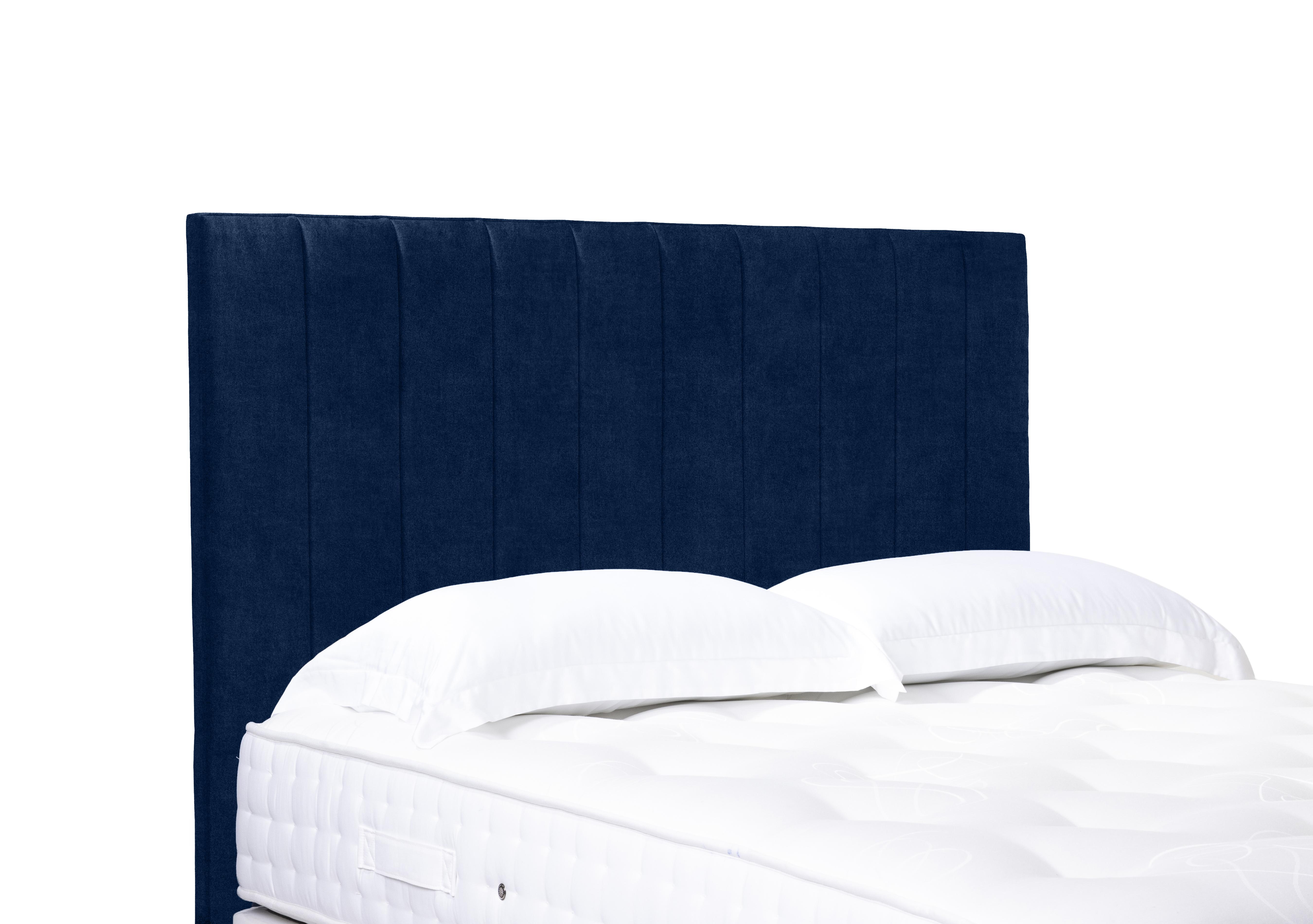 Artisan Collection Elyse High Floor Standing Headboard in Plain Sapphire on Furniture Village