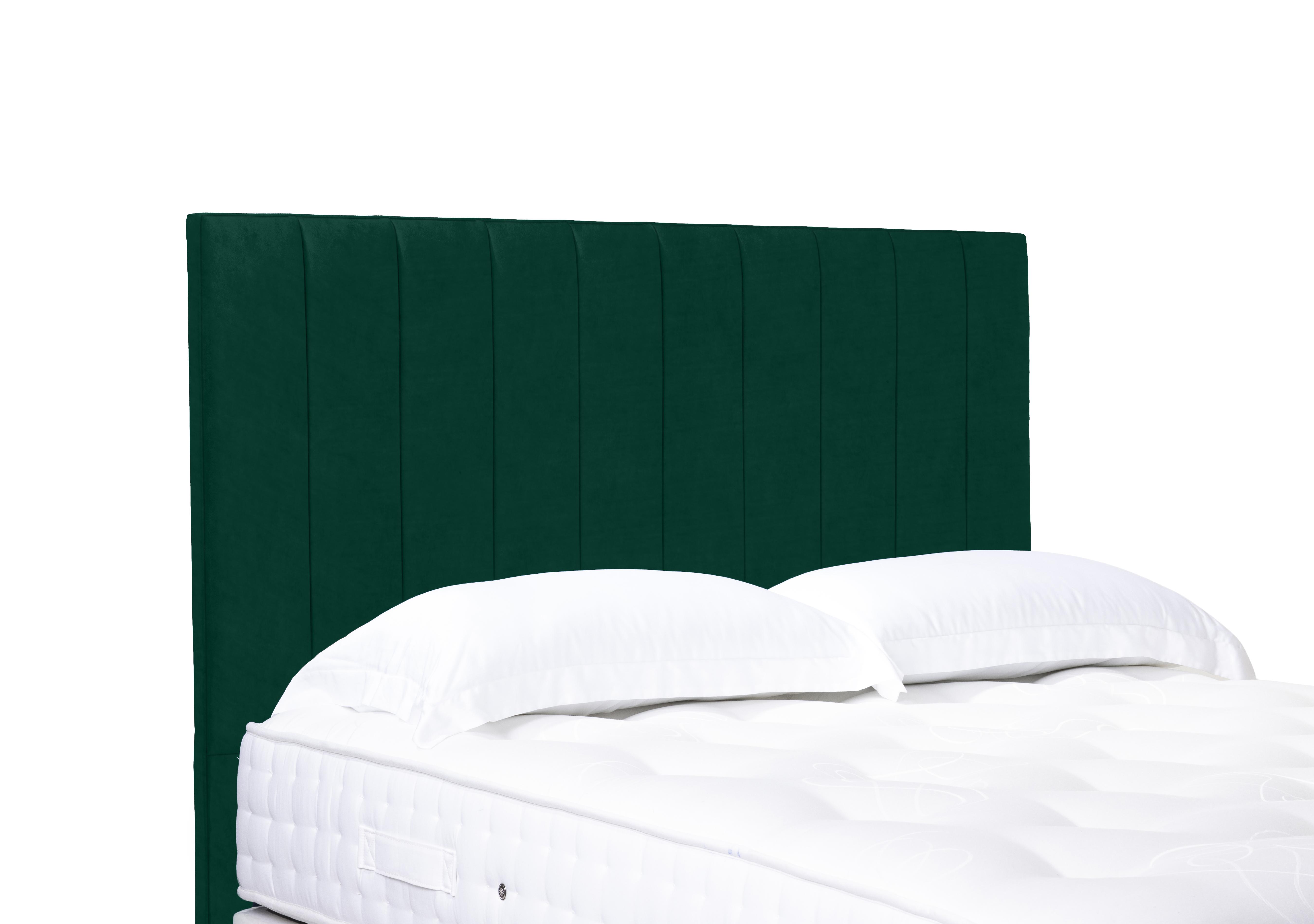 Artisan Collection Elyse High Floor Standing Headboard in Plush Emerald on Furniture Village