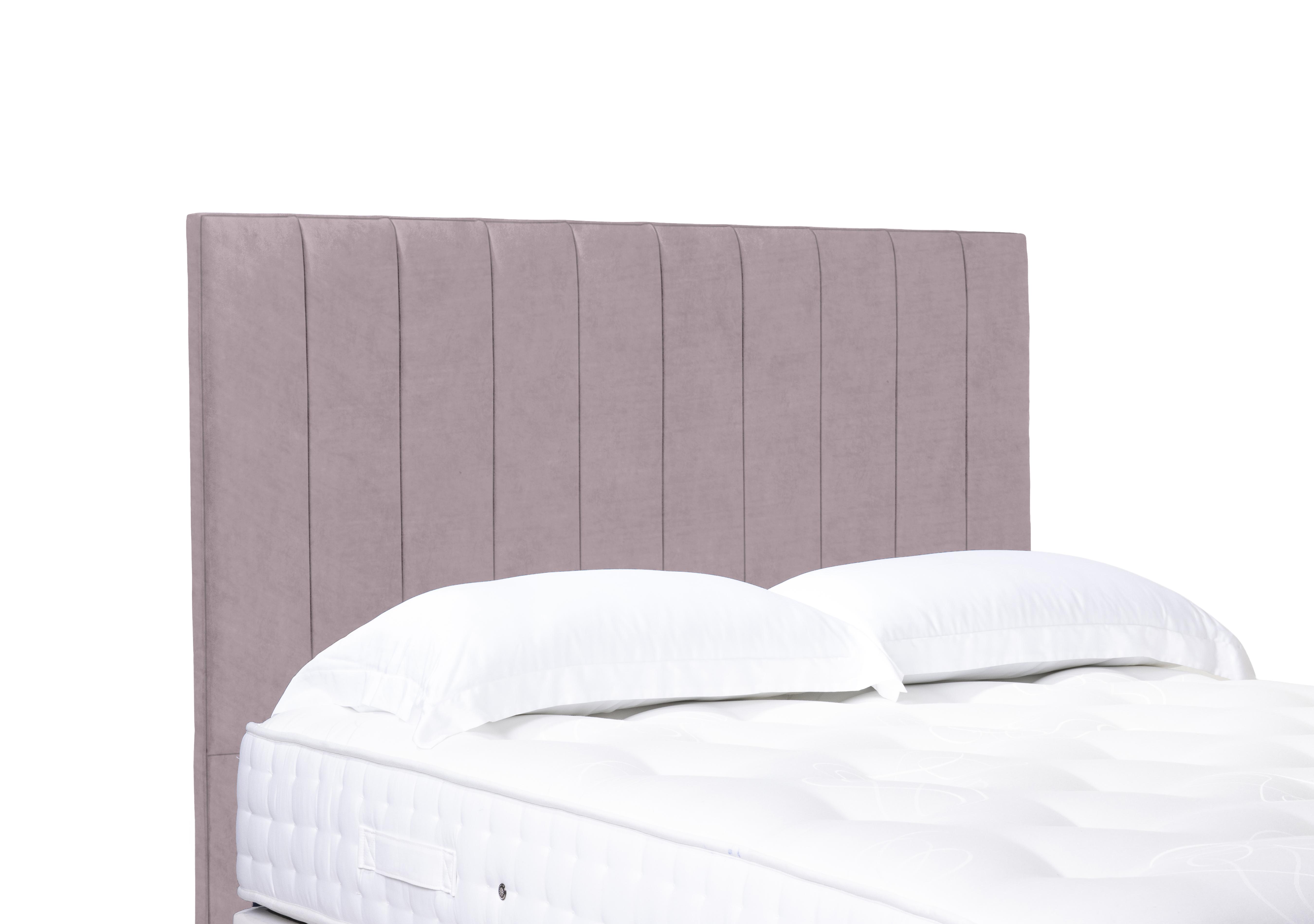 Artisan Collection Elyse High Floor Standing Headboard in Plush Lilac on Furniture Village