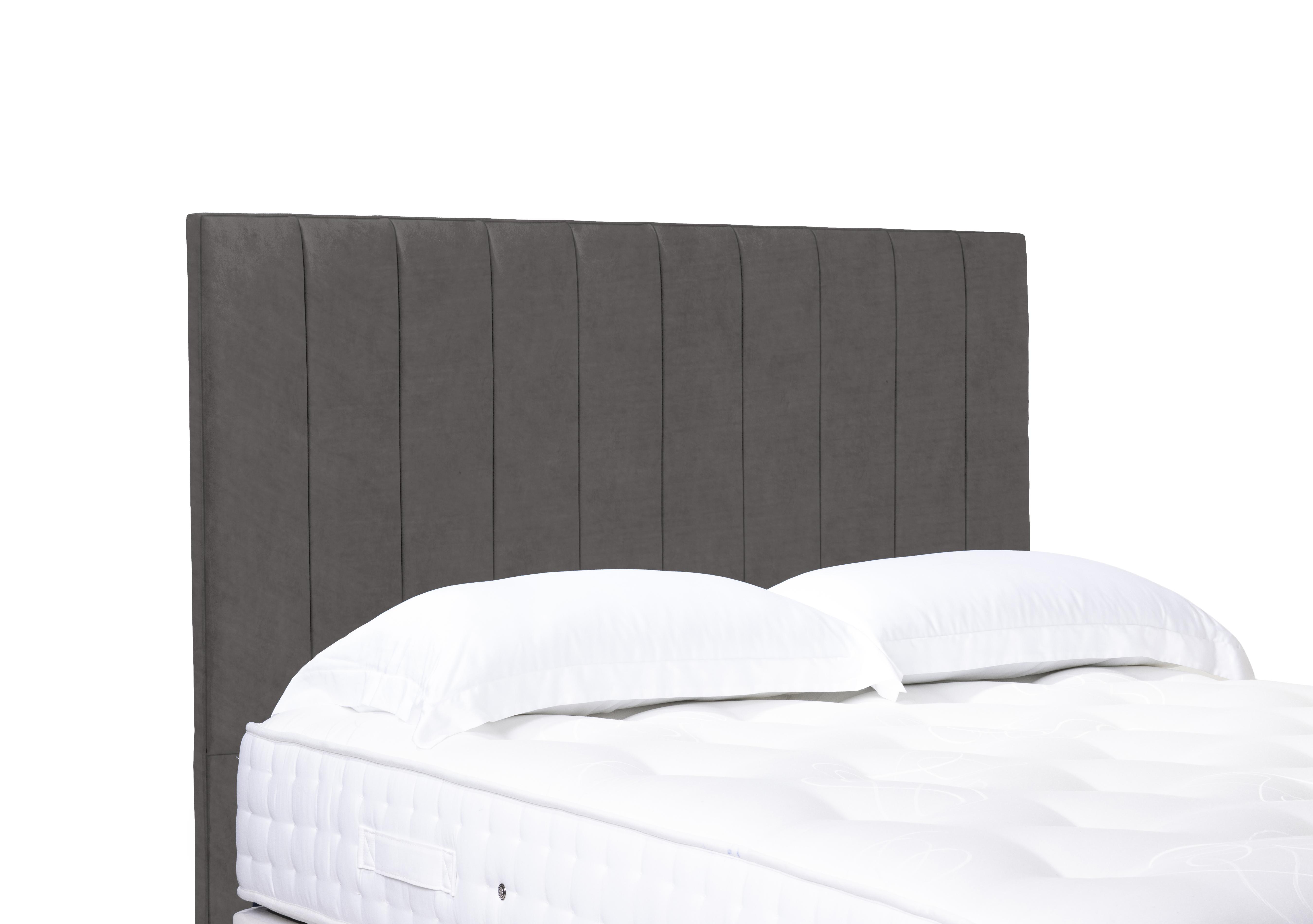 Artisan Collection Elyse High Floor Standing Headboard in Plush Mole on Furniture Village