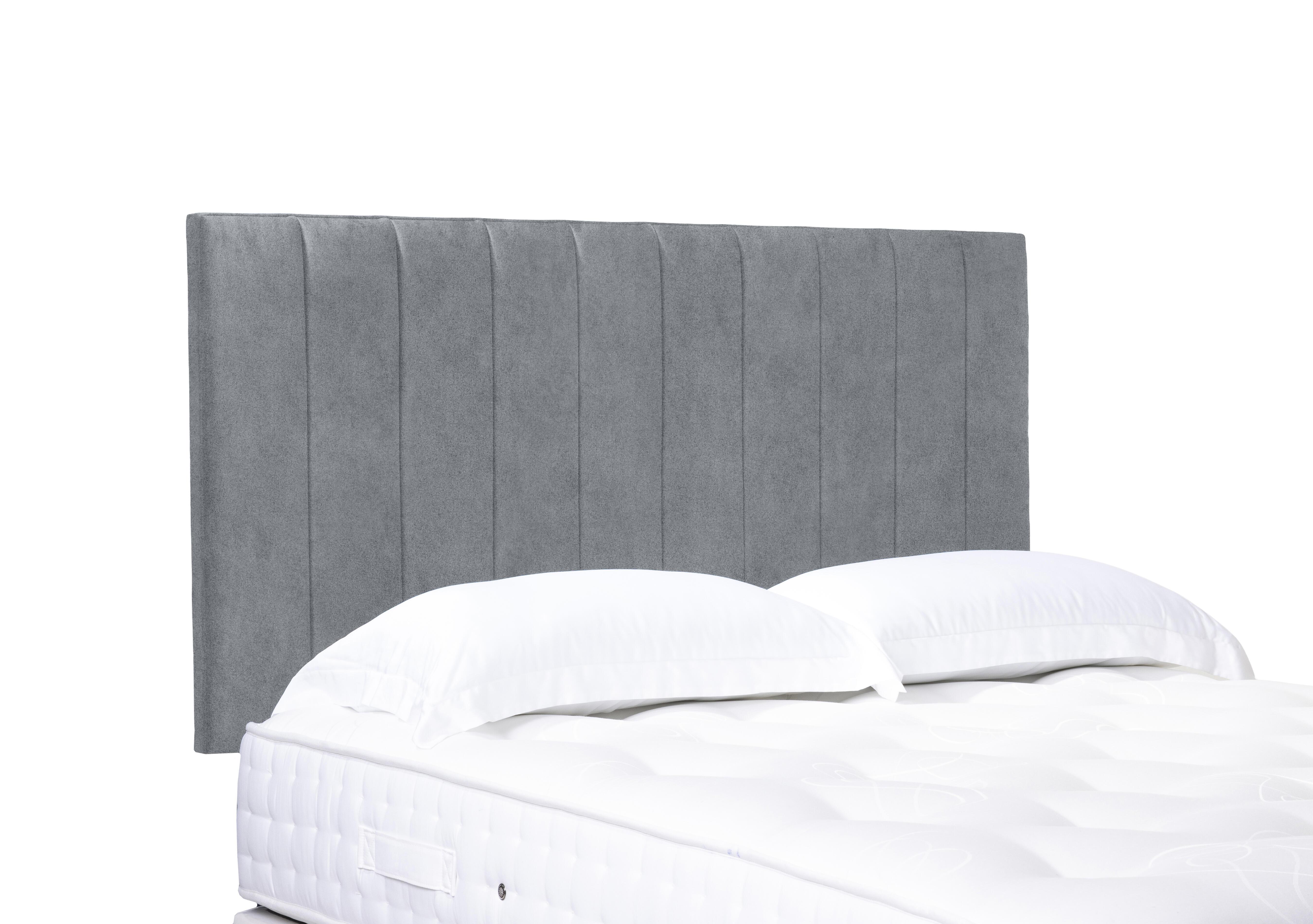 Artisan Collection Elyse High Strutted Headboard in 806 Simply Zinc on Furniture Village