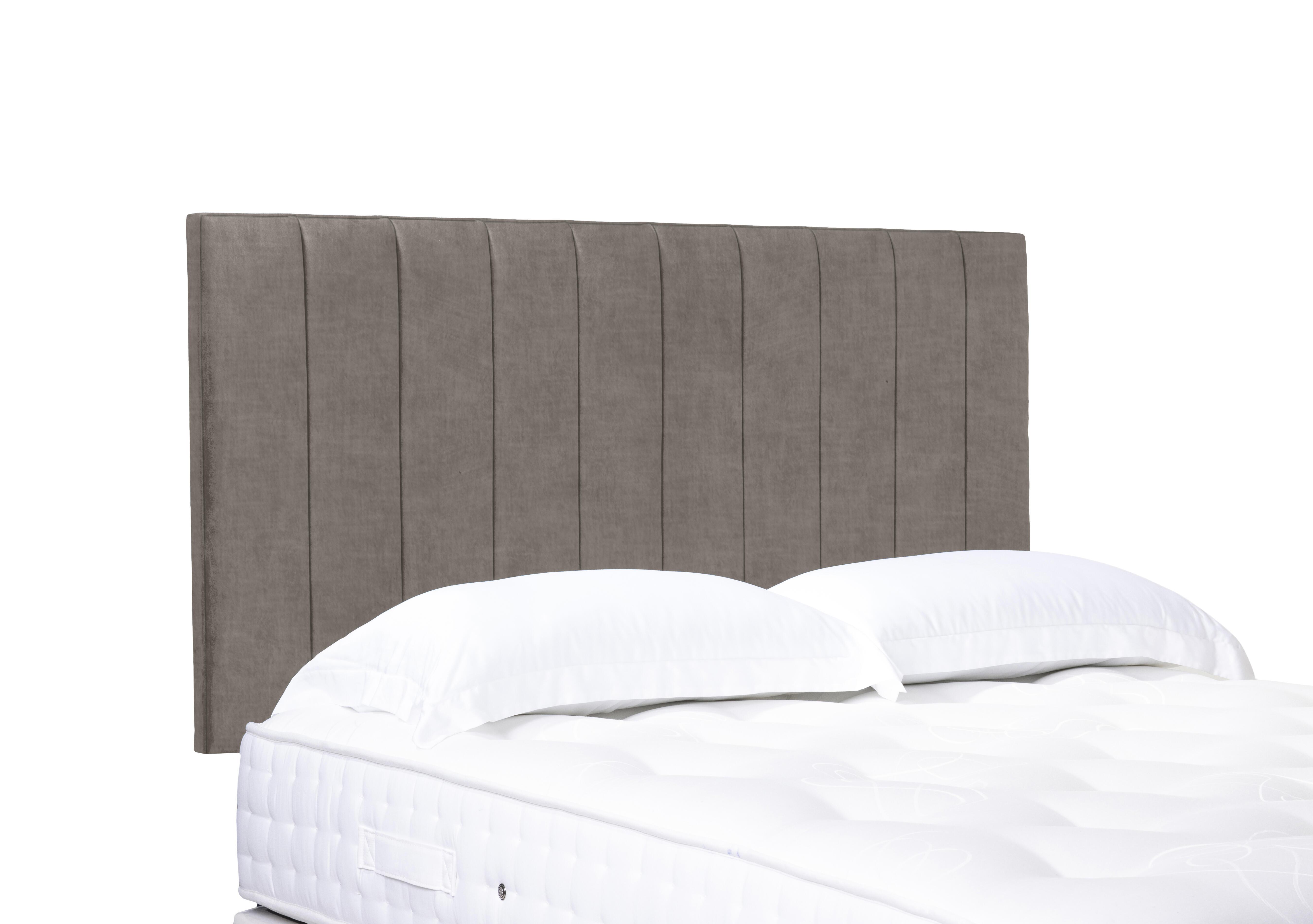 Elyse High Strutted Headboard in 904 Warm Onyx on Furniture Village
