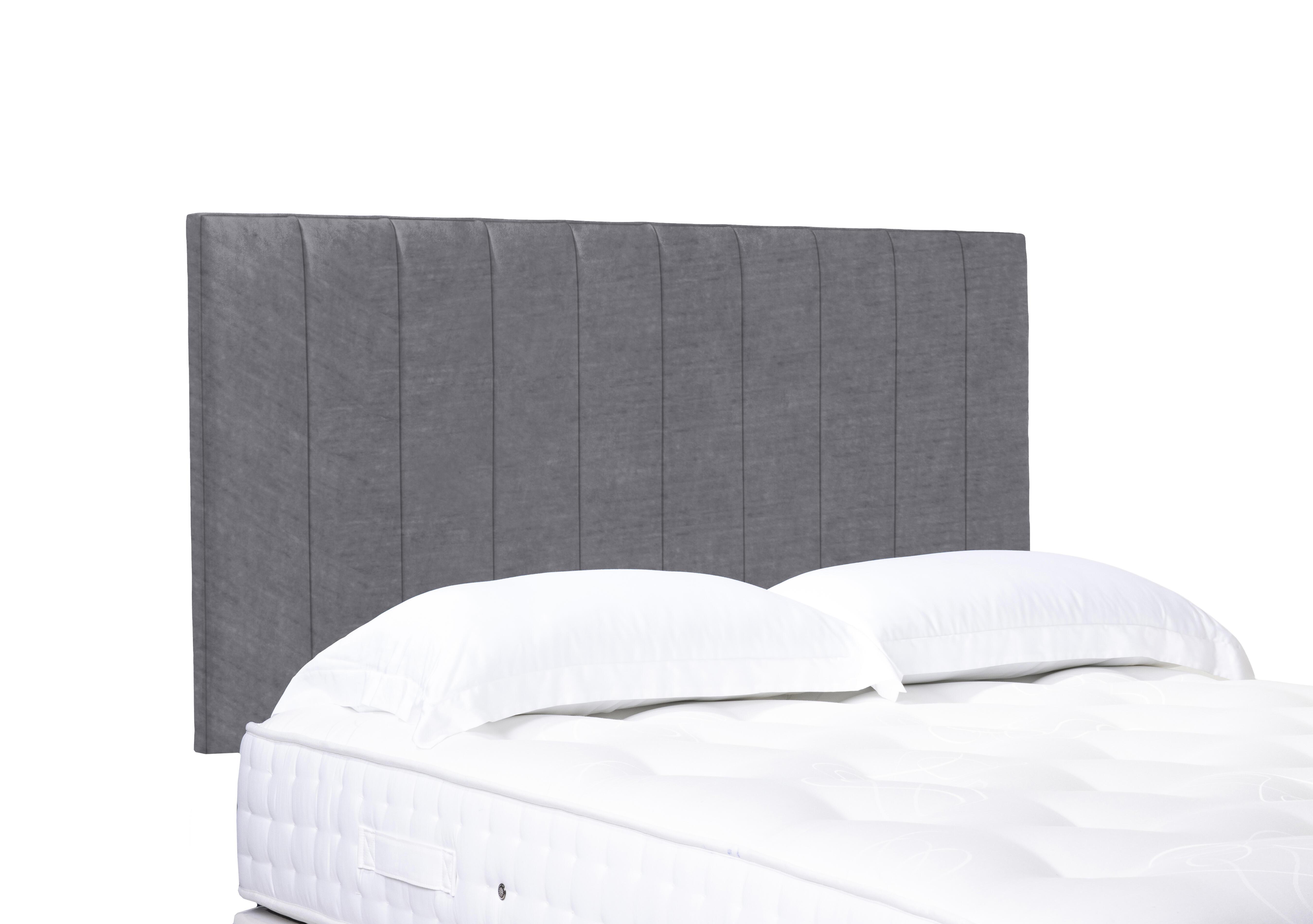 Artisan Collection Elyse High Strutted Headboard in Aston Steel on Furniture Village