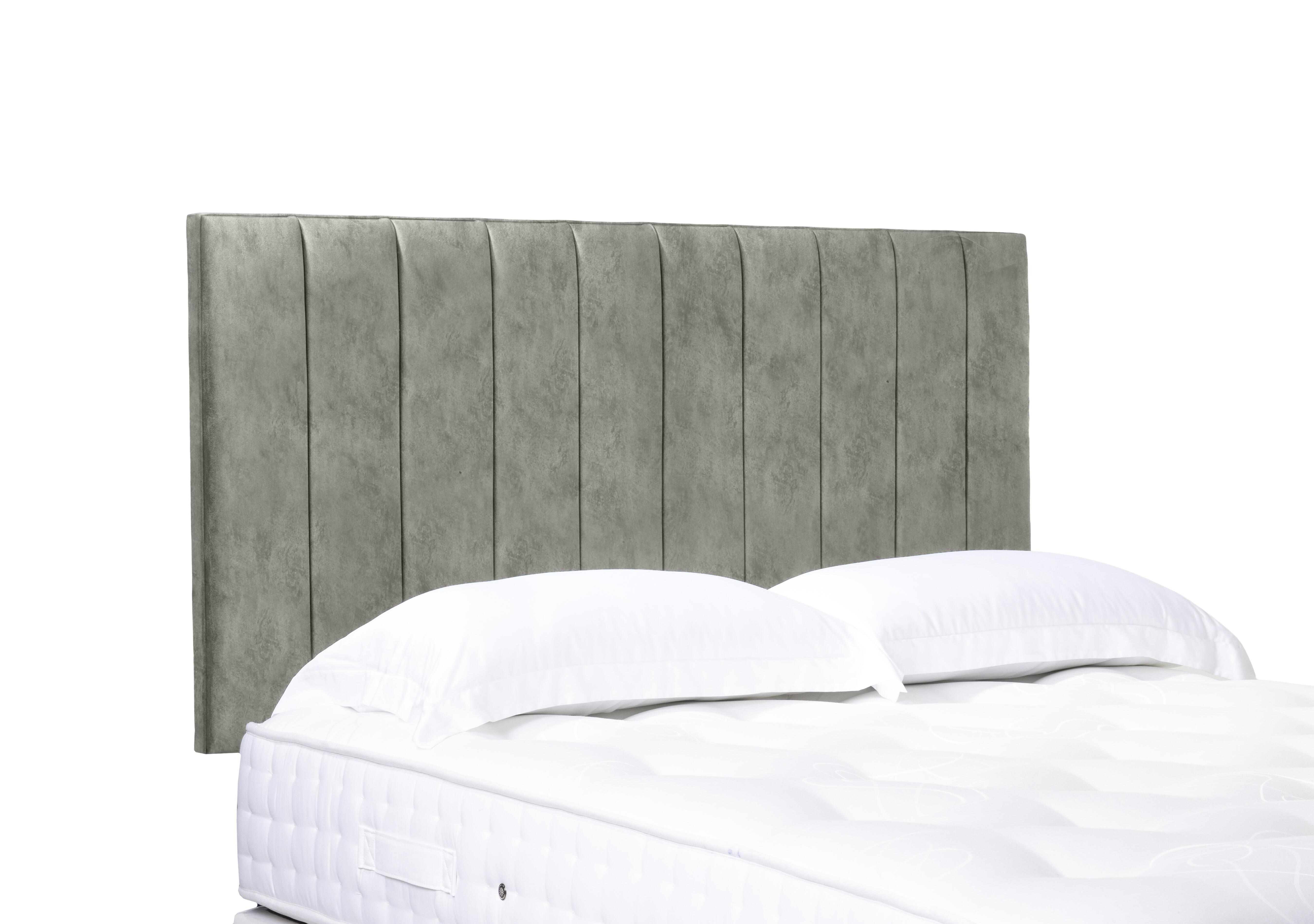 Elyse High Strutted Headboard in Daytona Stone on Furniture Village