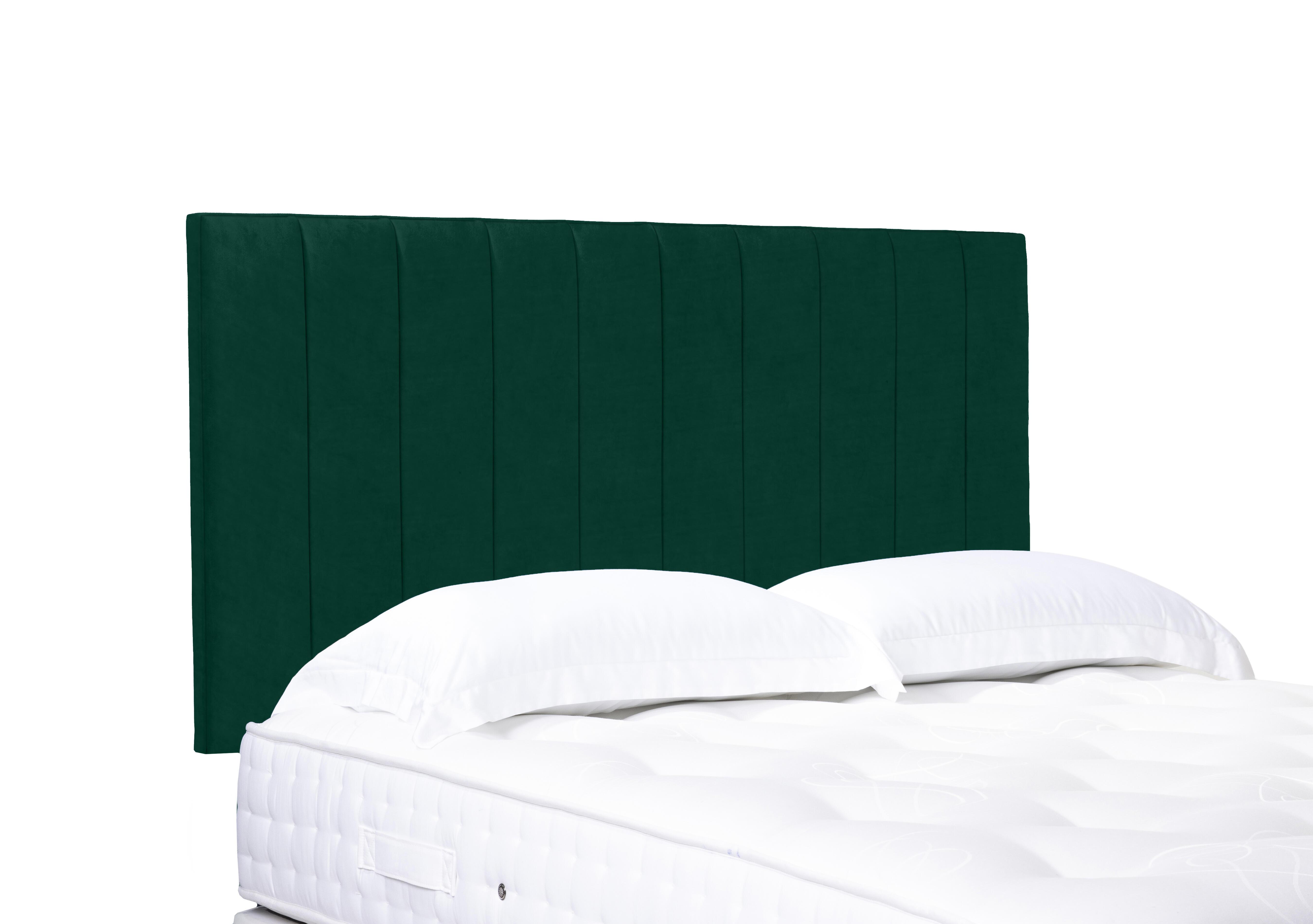 Artisan Collection Elyse High Strutted Headboard in Plush Emerald on Furniture Village