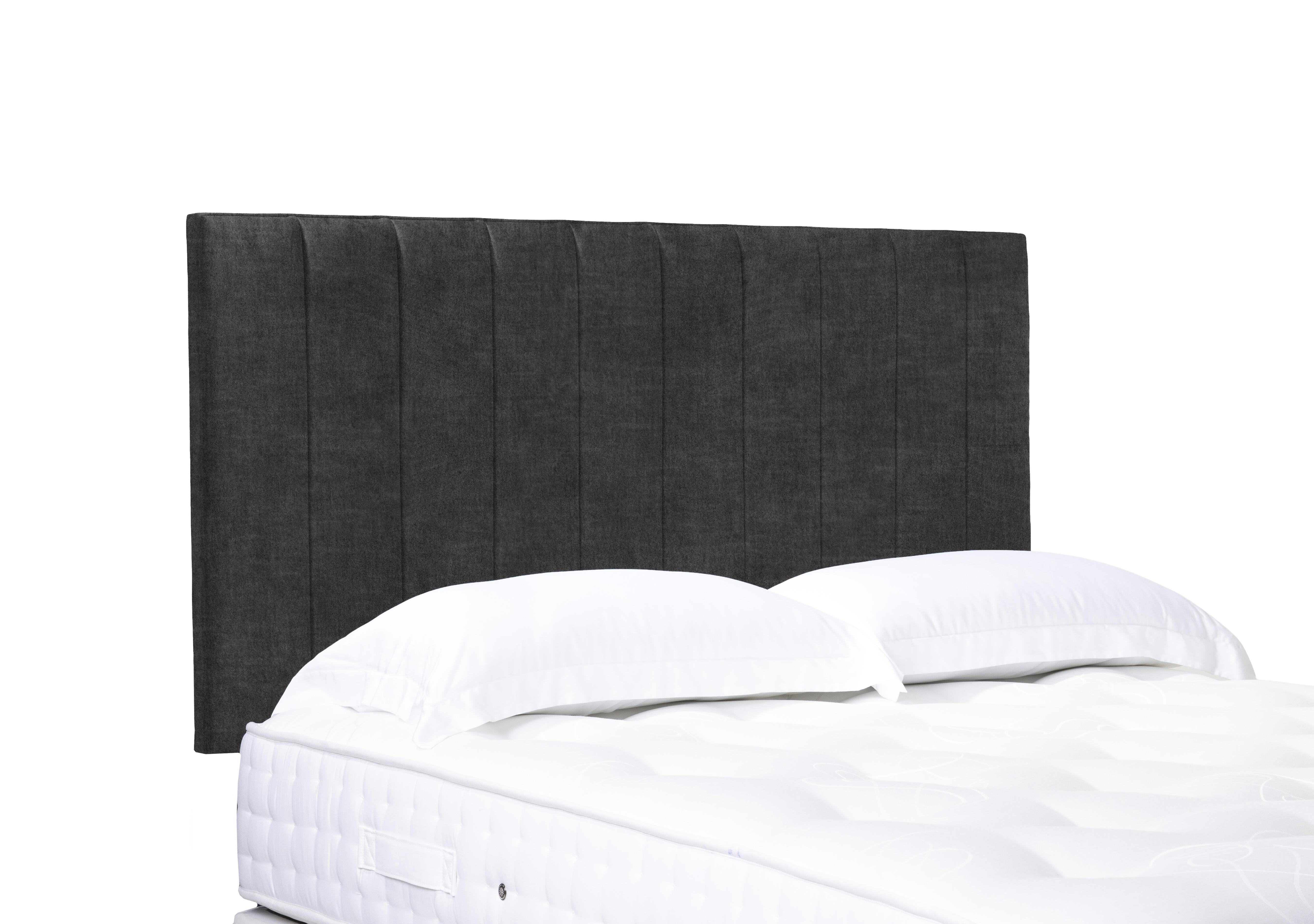 Artisan Collection Elyse High Strutted Headboard in Queens Ash Grey on Furniture Village
