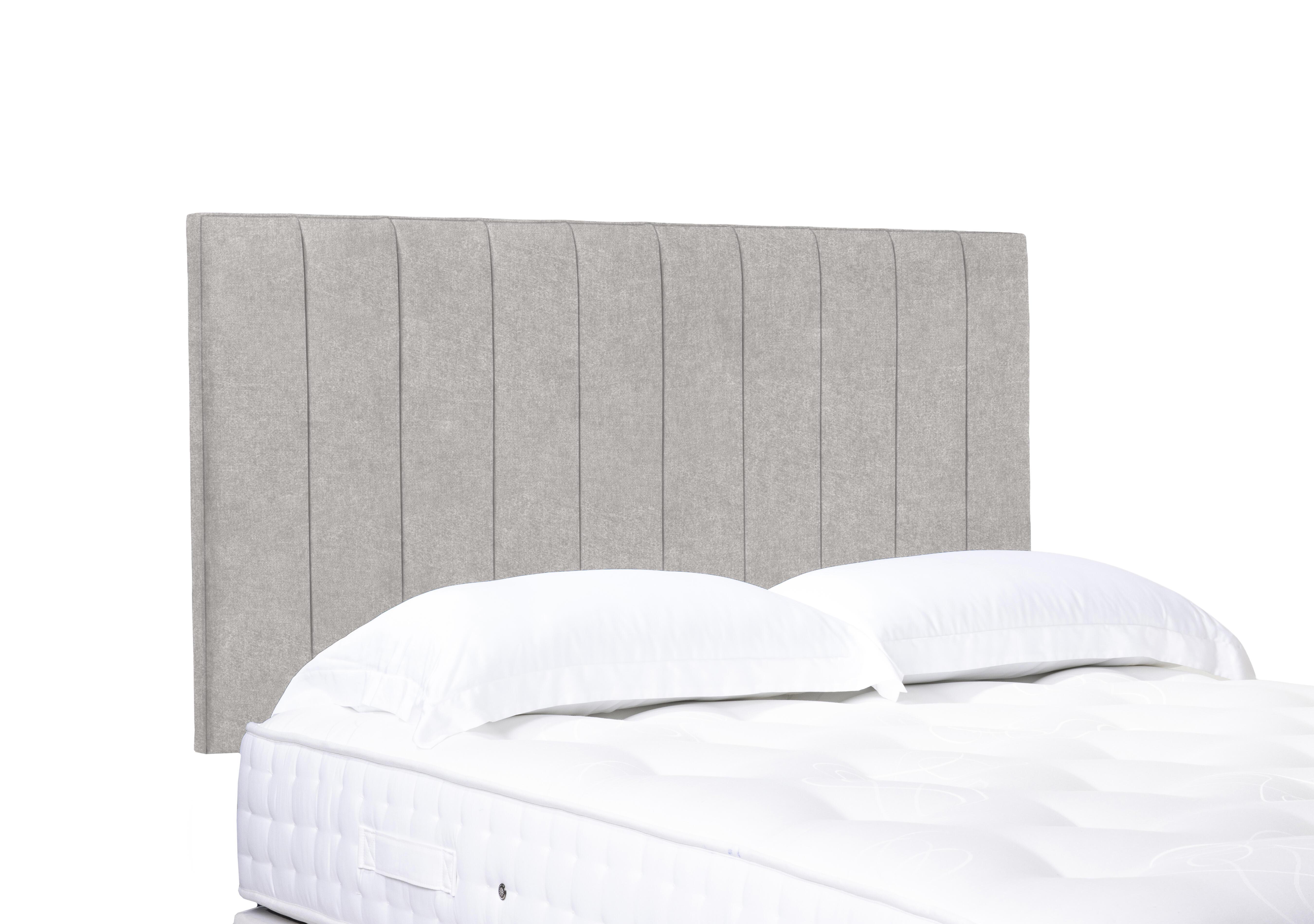 Artisan Collection Elyse High Strutted Headboard in Tweed Stone on Furniture Village