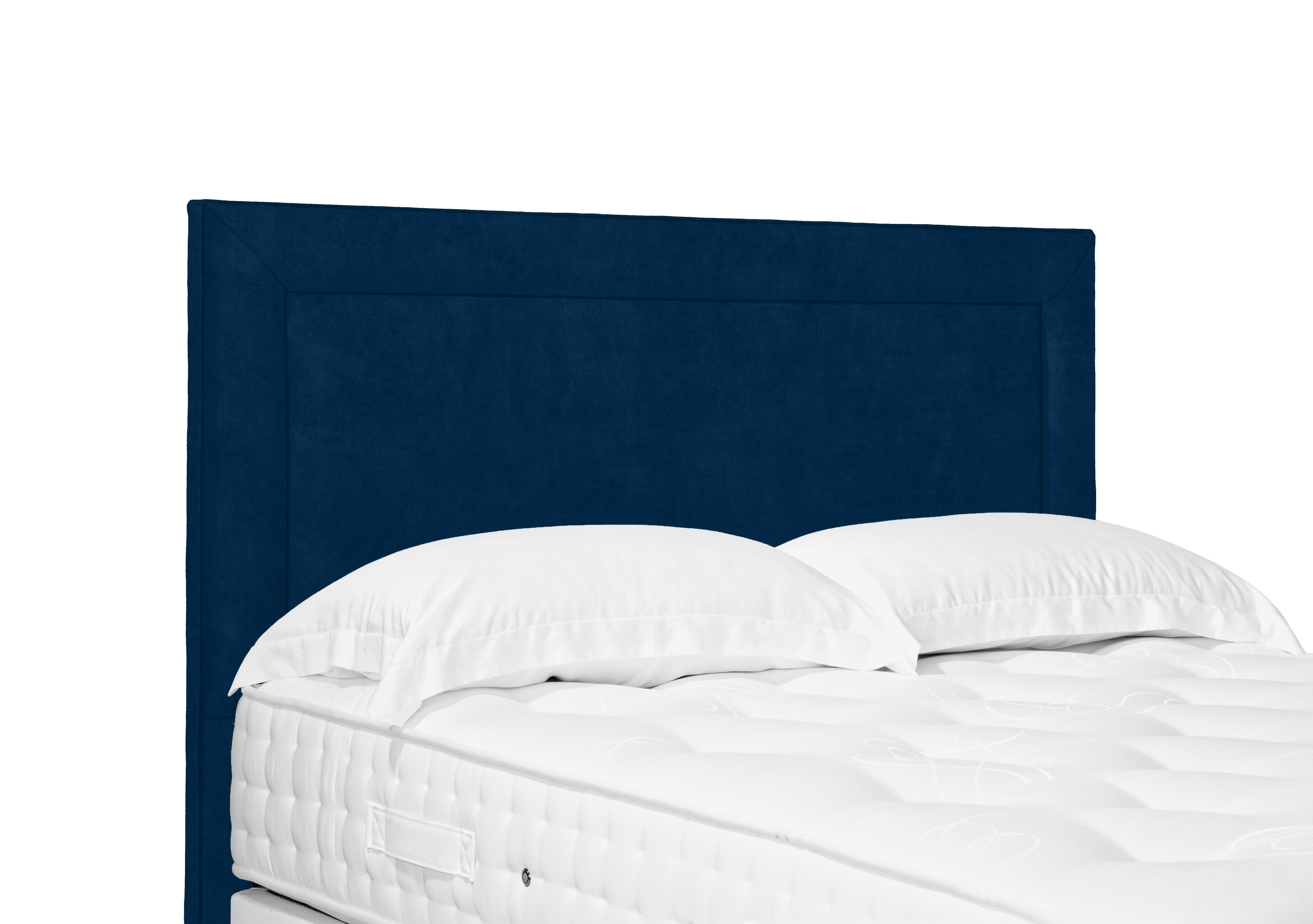 Foley Standard Floor Standing Headboard in Plush Pacific on Furniture Village