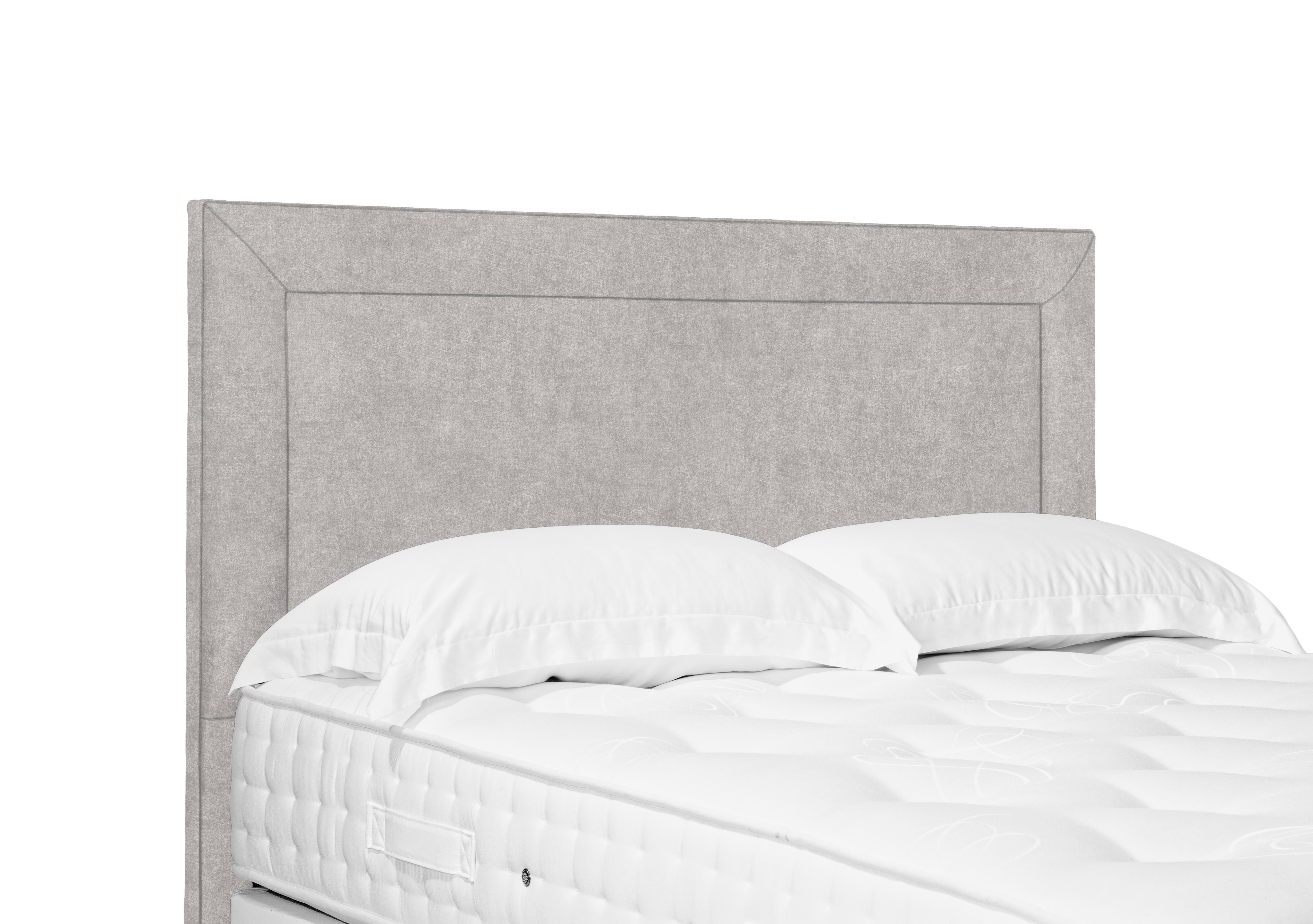 Artisan Collection Foley Standard Floor Standing Headboard in Tweed Stone on Furniture Village