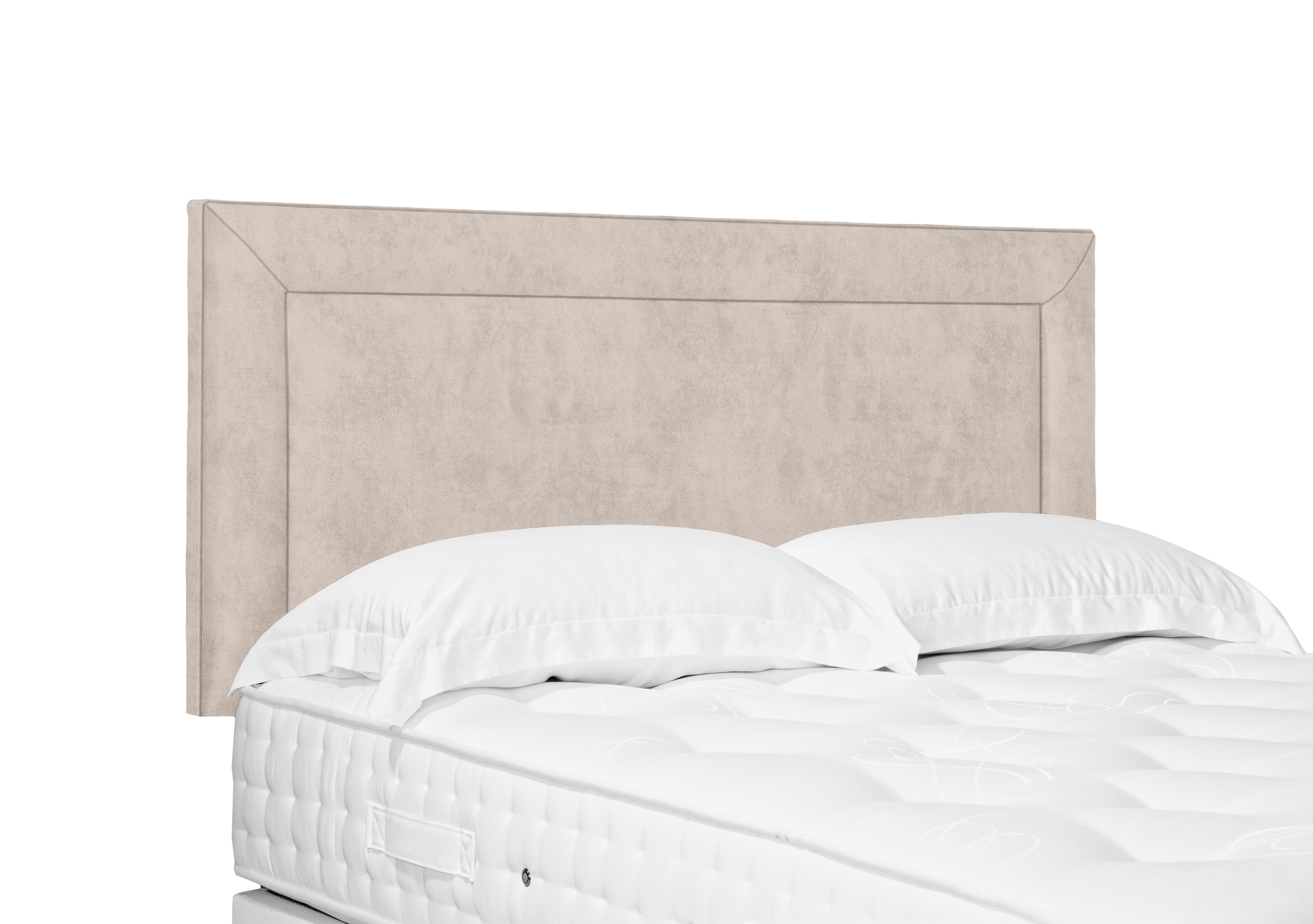 Foley Standard Strutted Headboard in 901 Sandstone Pearl on Furniture Village