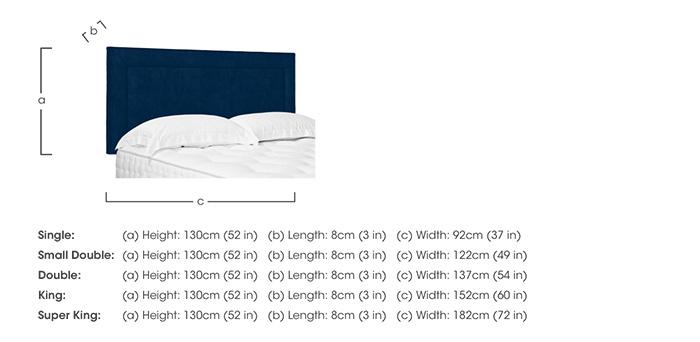 Artisan Collection Foley Standard Strutted Headboard in  on Furniture Village