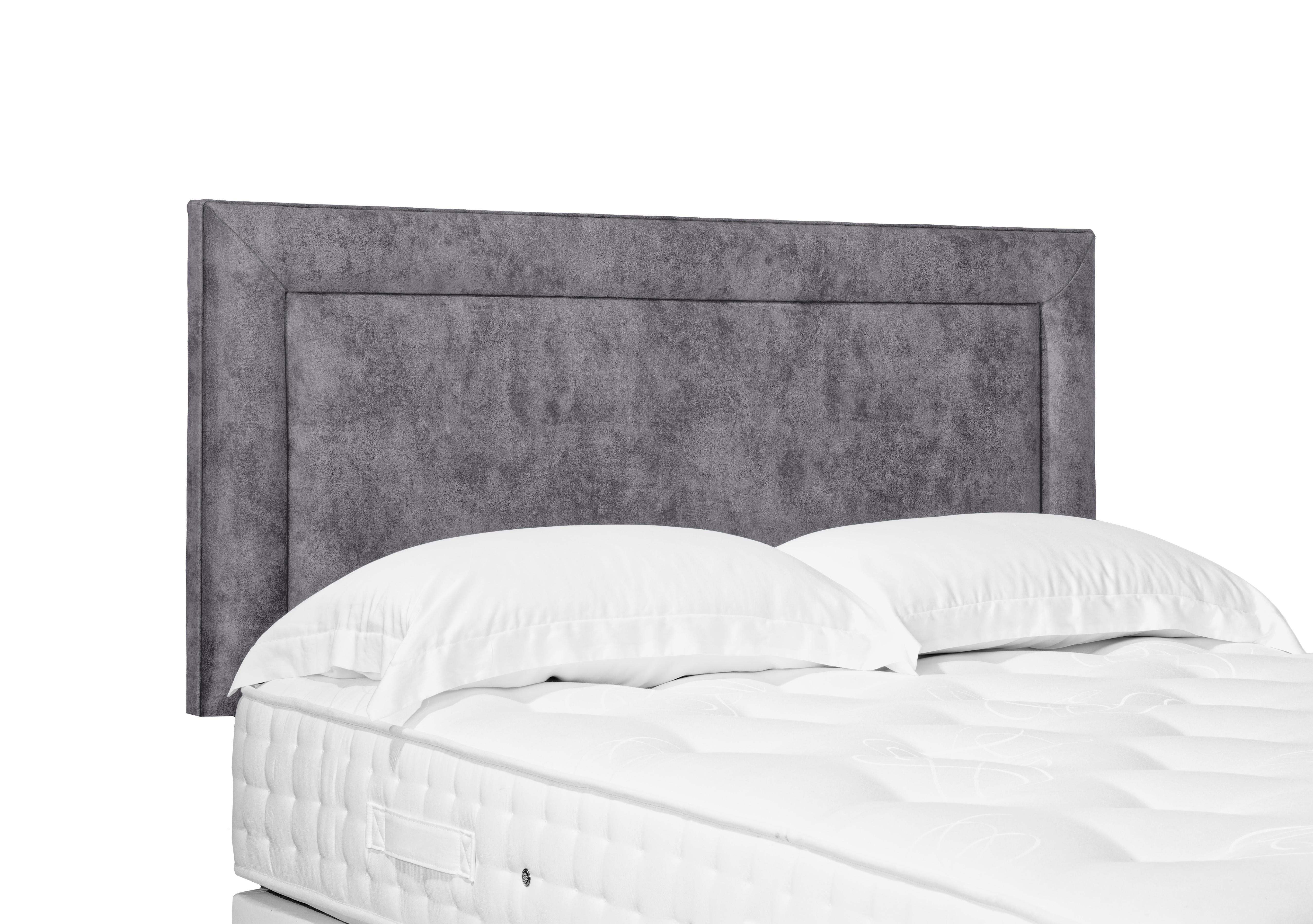Artisan Collection Foley Standard Strutted Headboard in Daytona Grey on Furniture Village