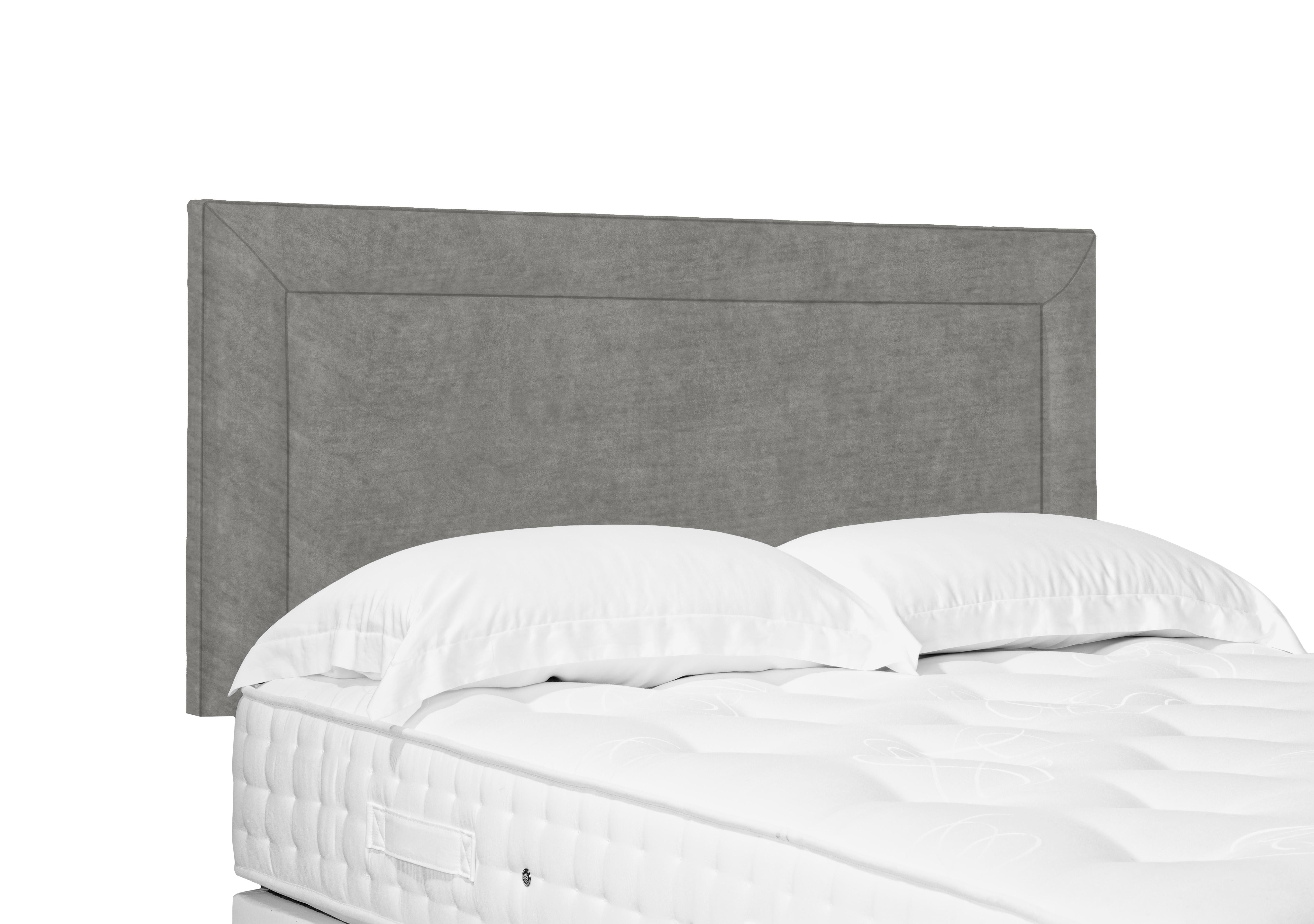 Artisan Collection Foley Standard Strutted Headboard in Milan Nickel on Furniture Village