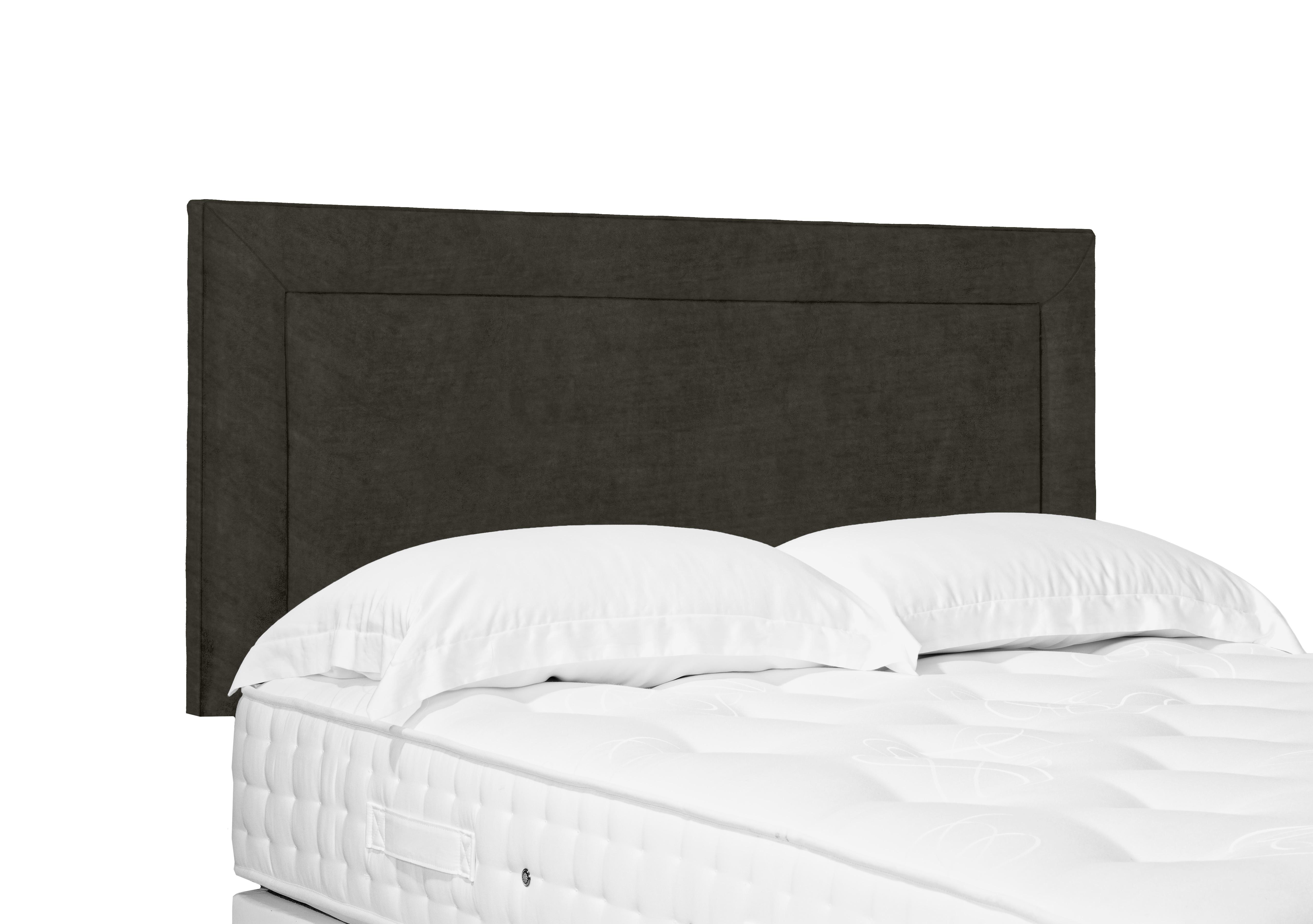 Artisan Collection Foley Standard Strutted Headboard in Milan Thunder on Furniture Village