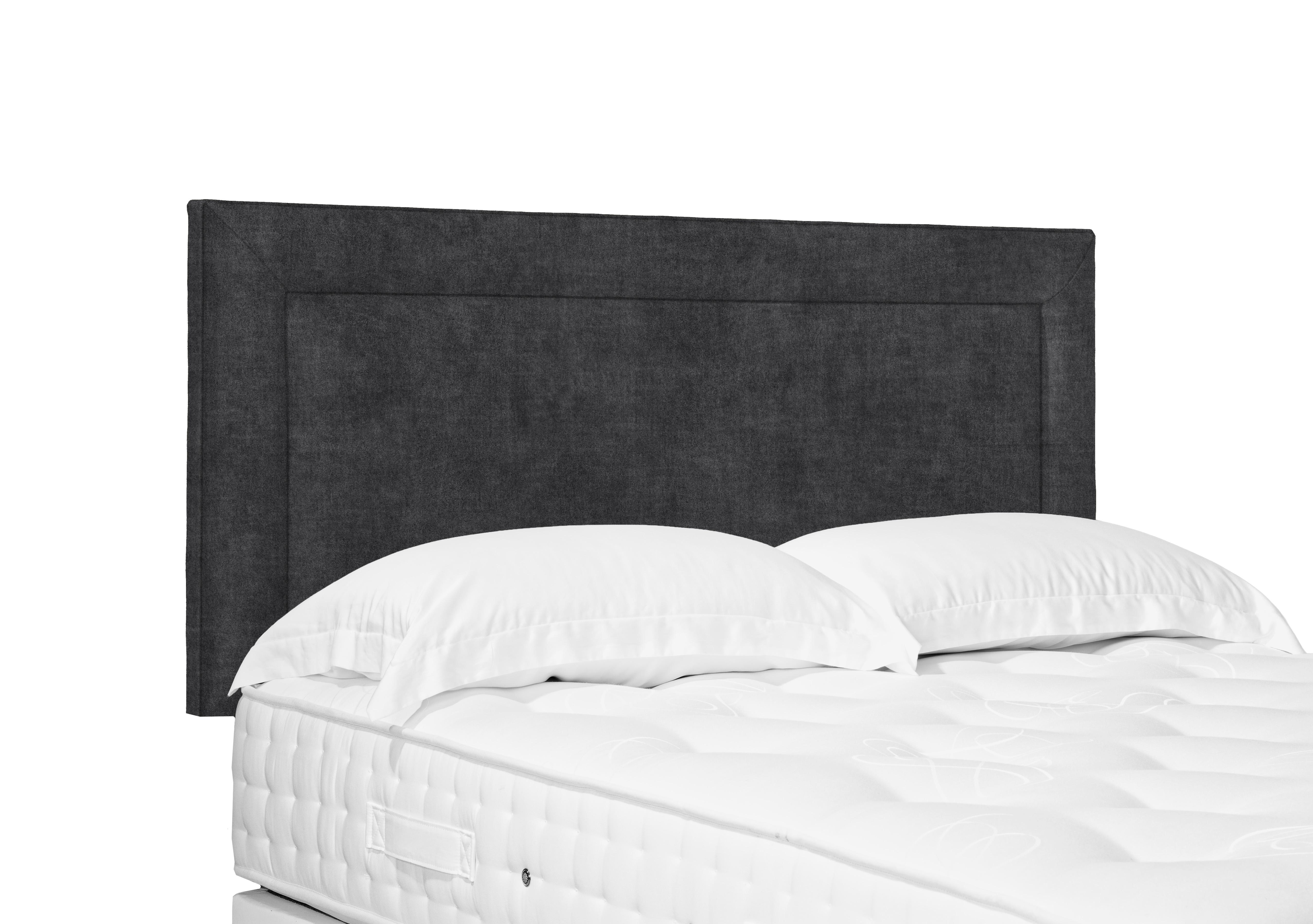 Artisan Collection Foley Standard Strutted Headboard in Queens Ash Grey on Furniture Village