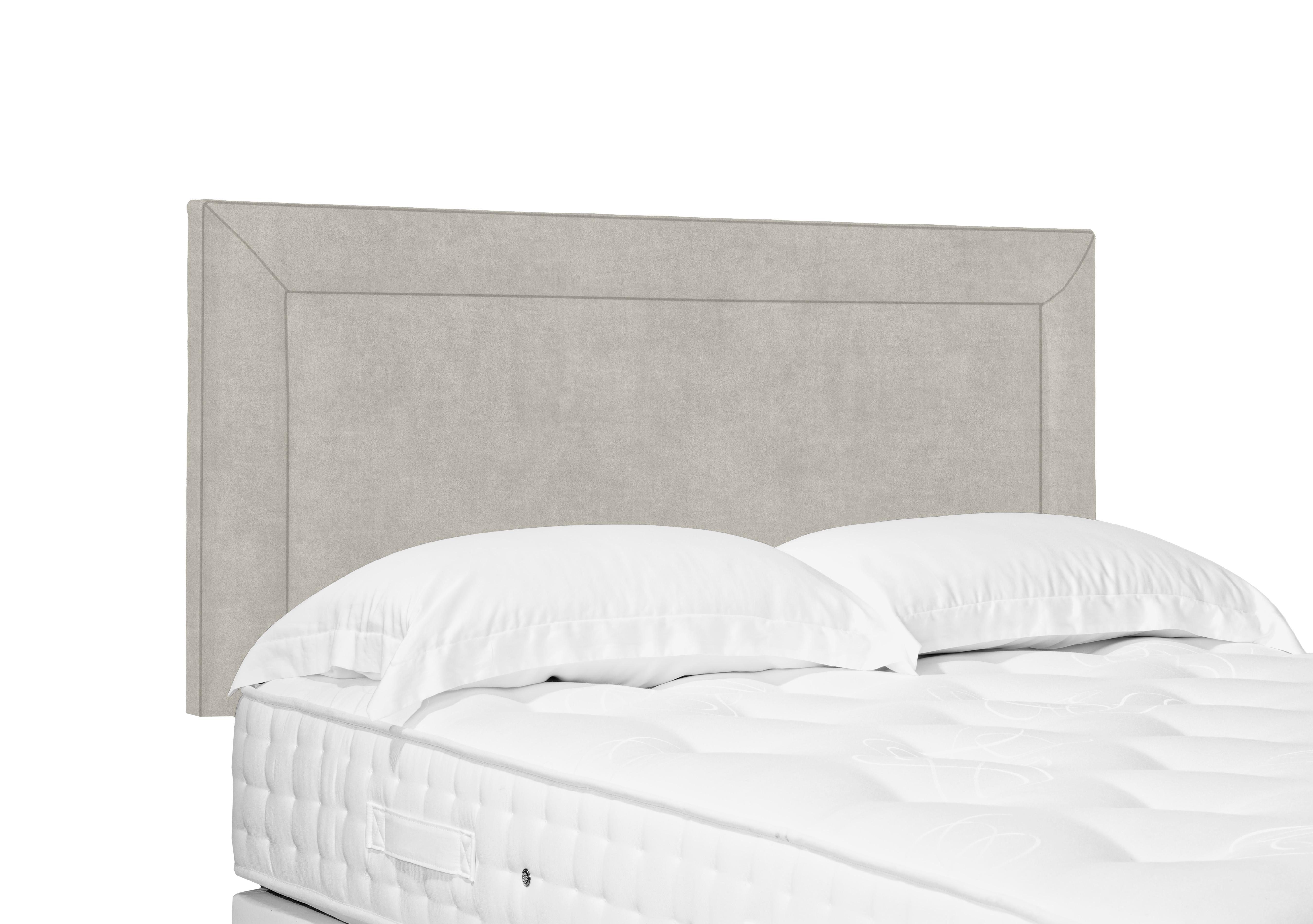 Artisan Collection Foley Standard Strutted Headboard in Queens Oat on Furniture Village