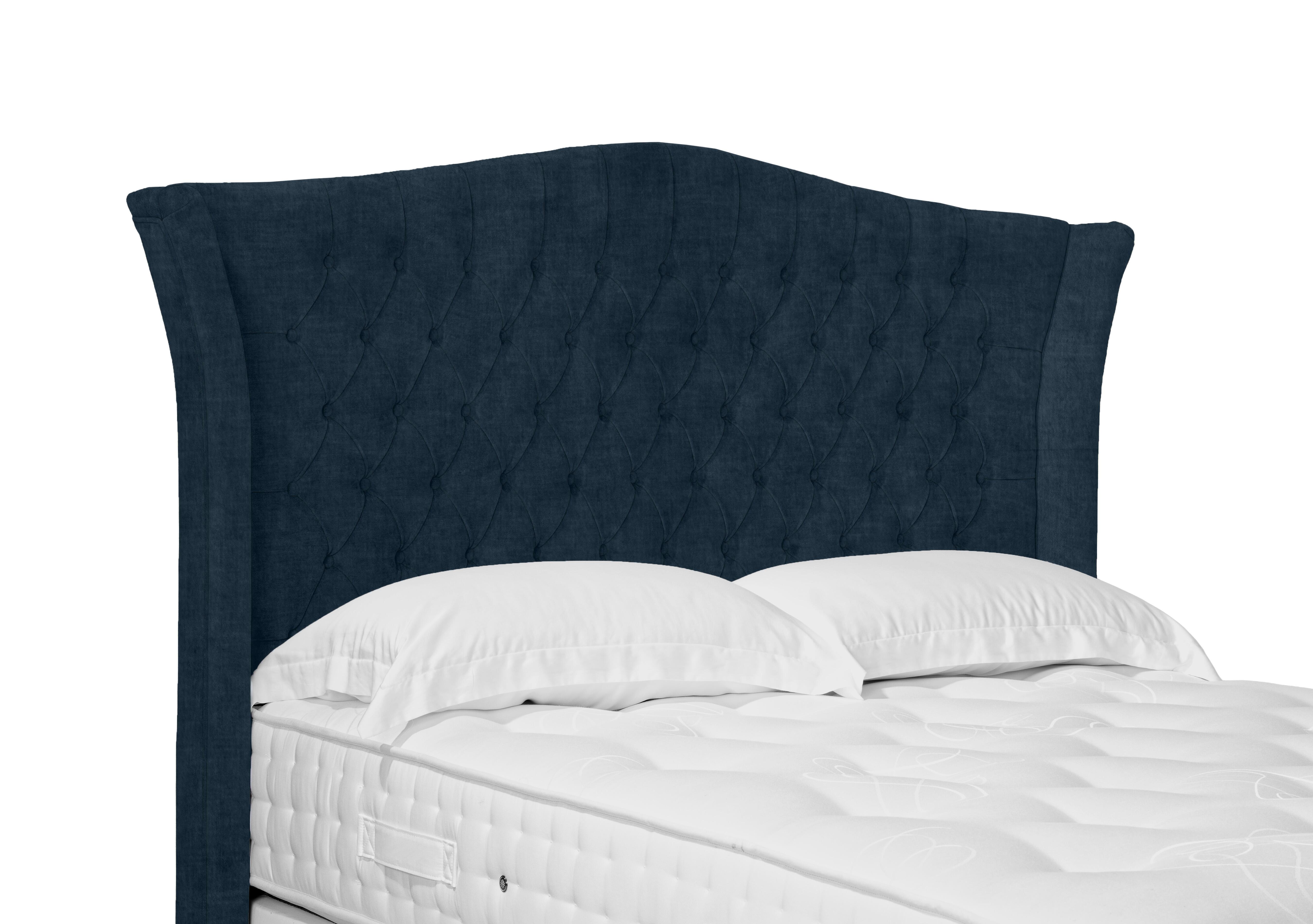 Artisan Collection Haven High Floor Standing Headboard in 600 Granite Blue on Furniture Village