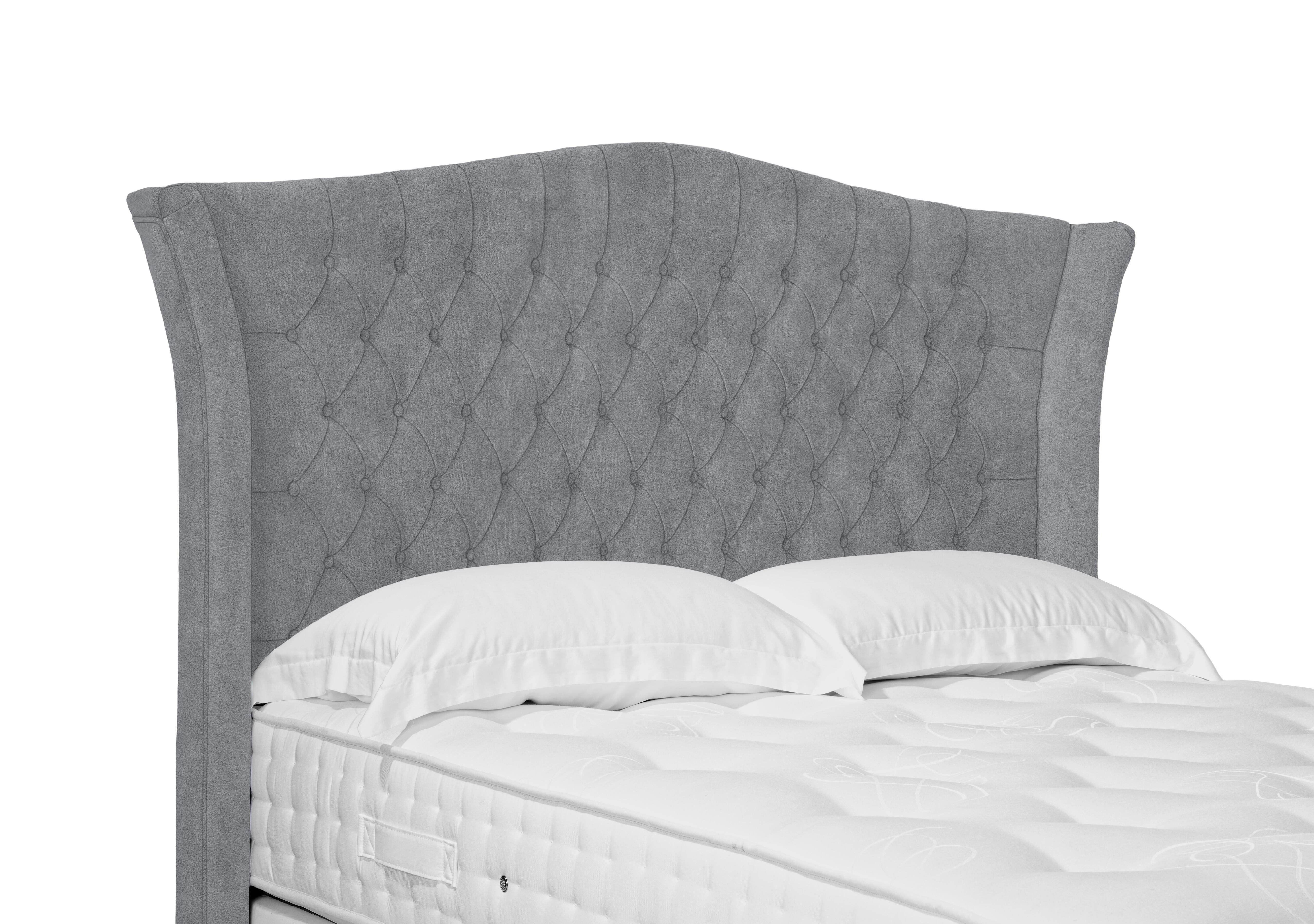 Artisan Collection Haven High Floor Standing Headboard in 806 Simply Zinc on Furniture Village