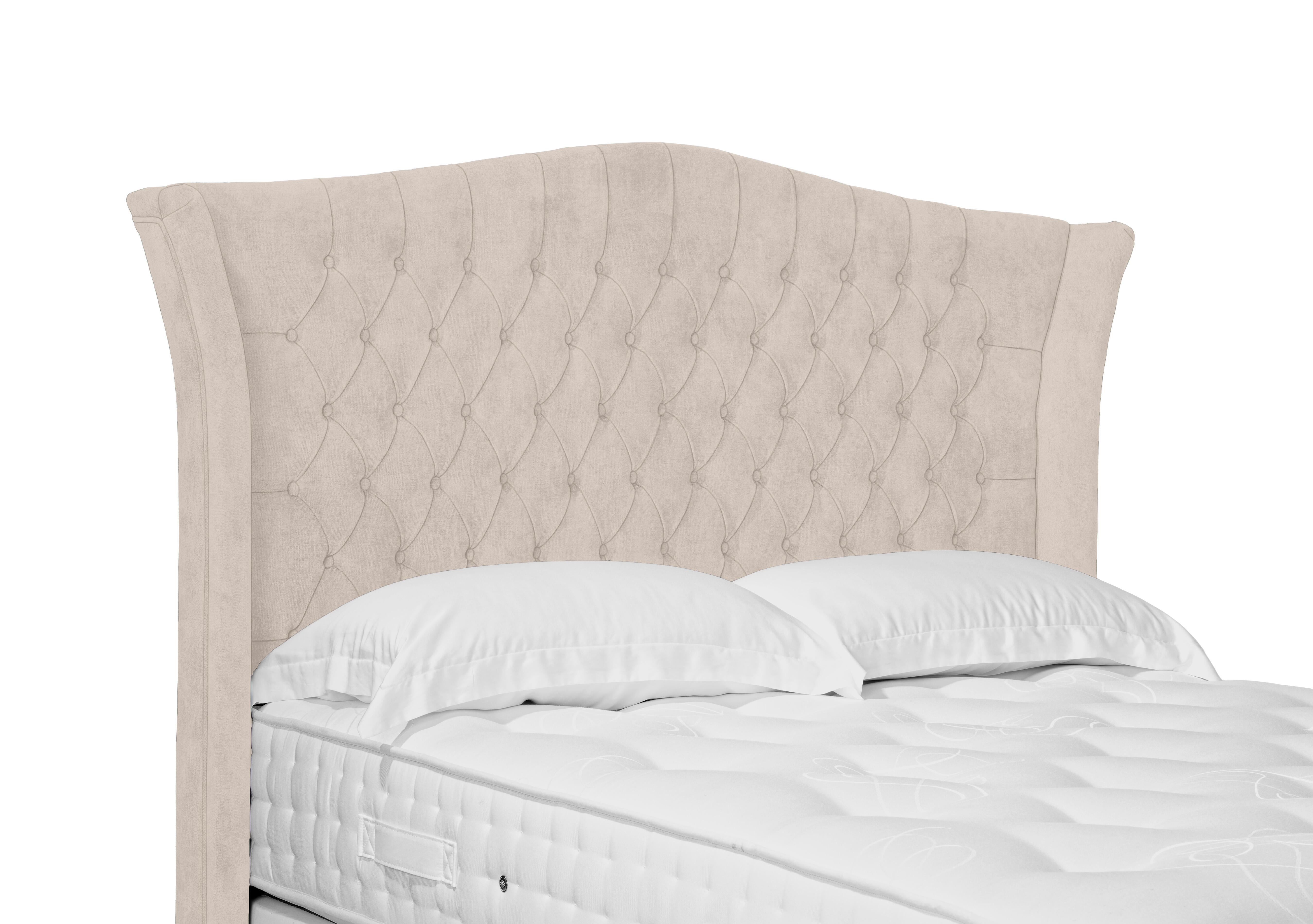 Artisan Collection Haven High Floor Standing Headboard in 901 Sandstone Pearl on Furniture Village
