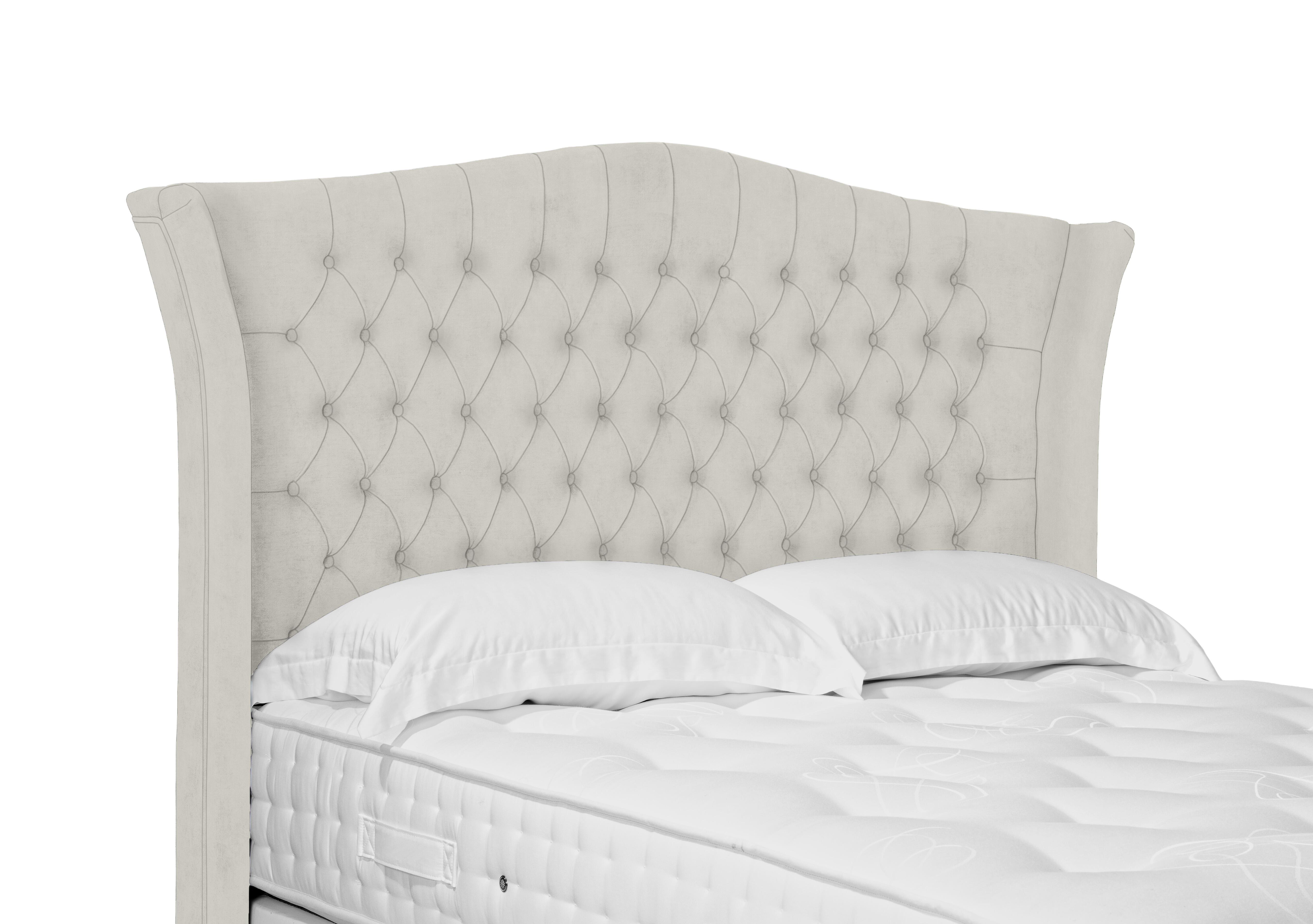 Artisan Collection Haven High Floor Standing Headboard in Aston Linen on Furniture Village