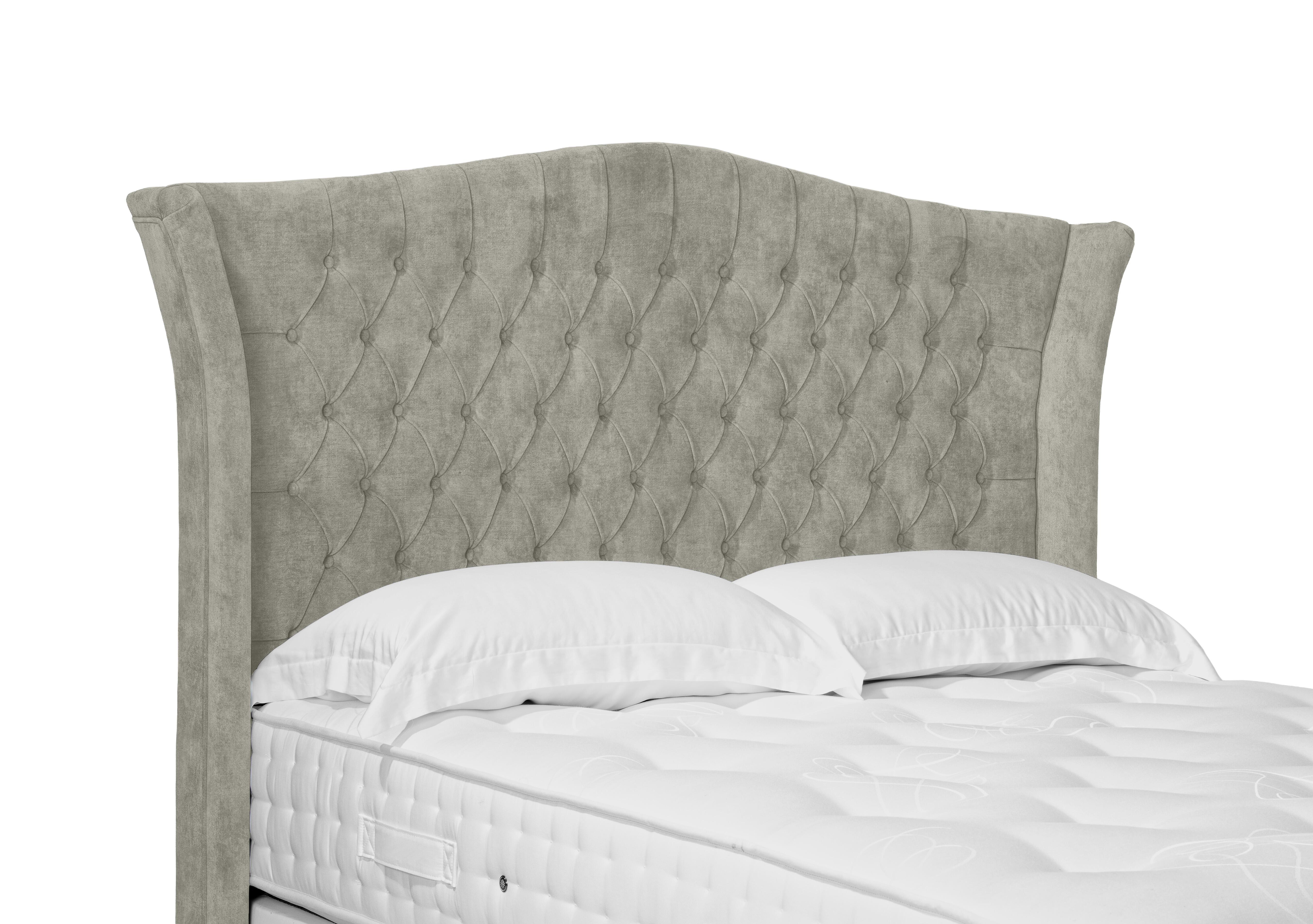 Artisan Collection Haven High Floor Standing Headboard in Dapple Oyster on Furniture Village