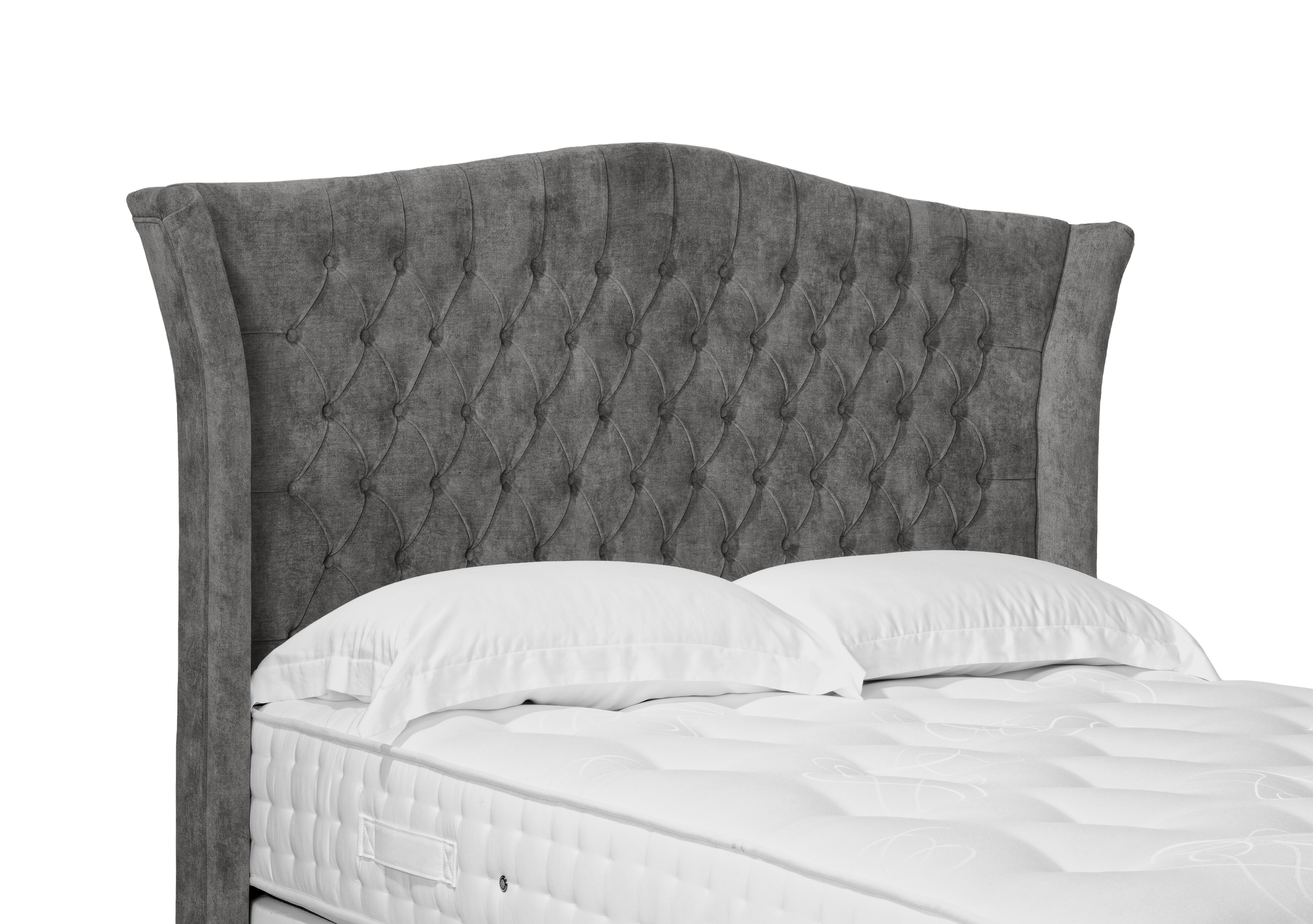 Artisan Collection Haven High Floor Standing Headboard in Daytona Pebble on Furniture Village