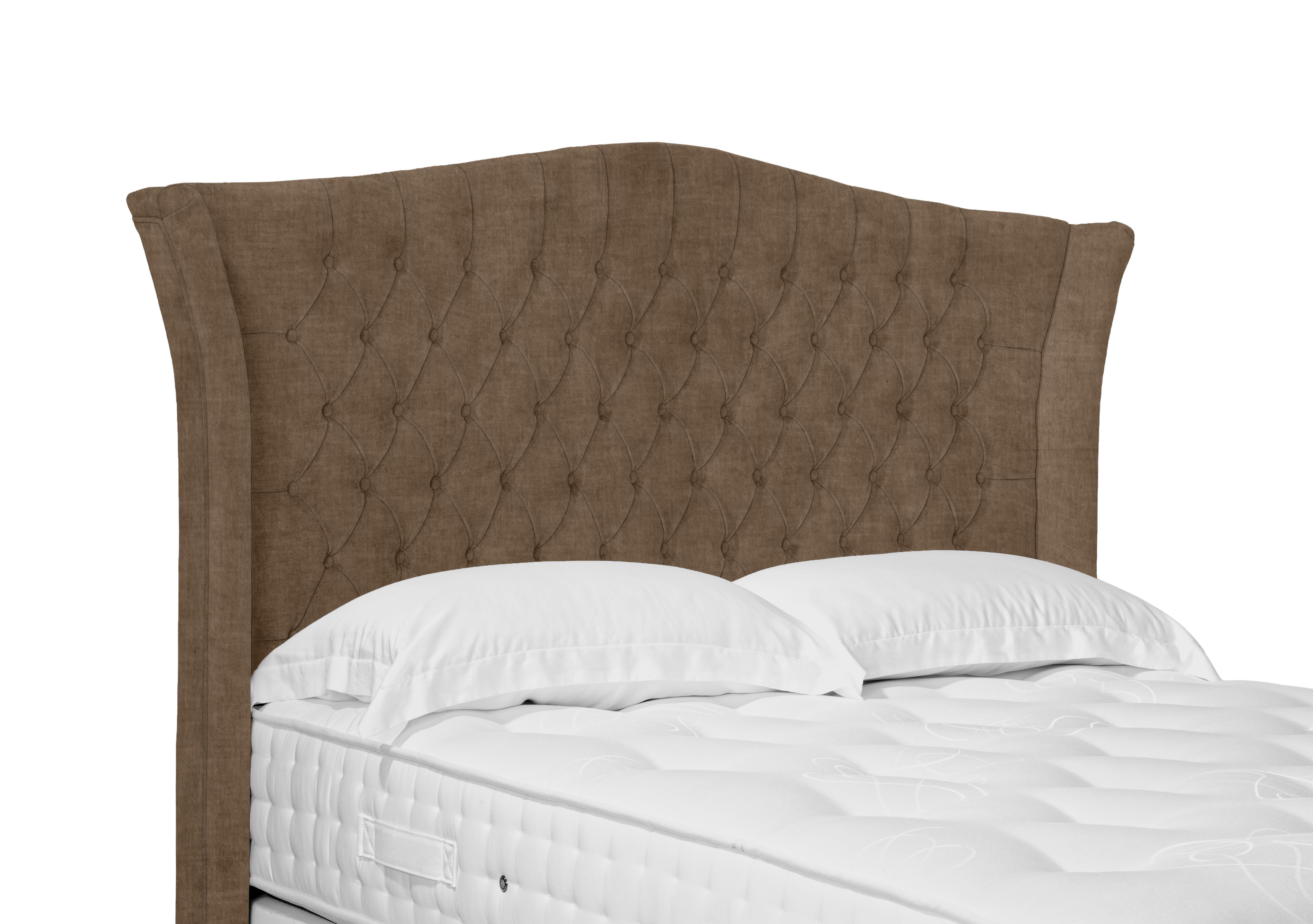 Haven High Floor Standing Headboard in Lace Caramel on Furniture Village