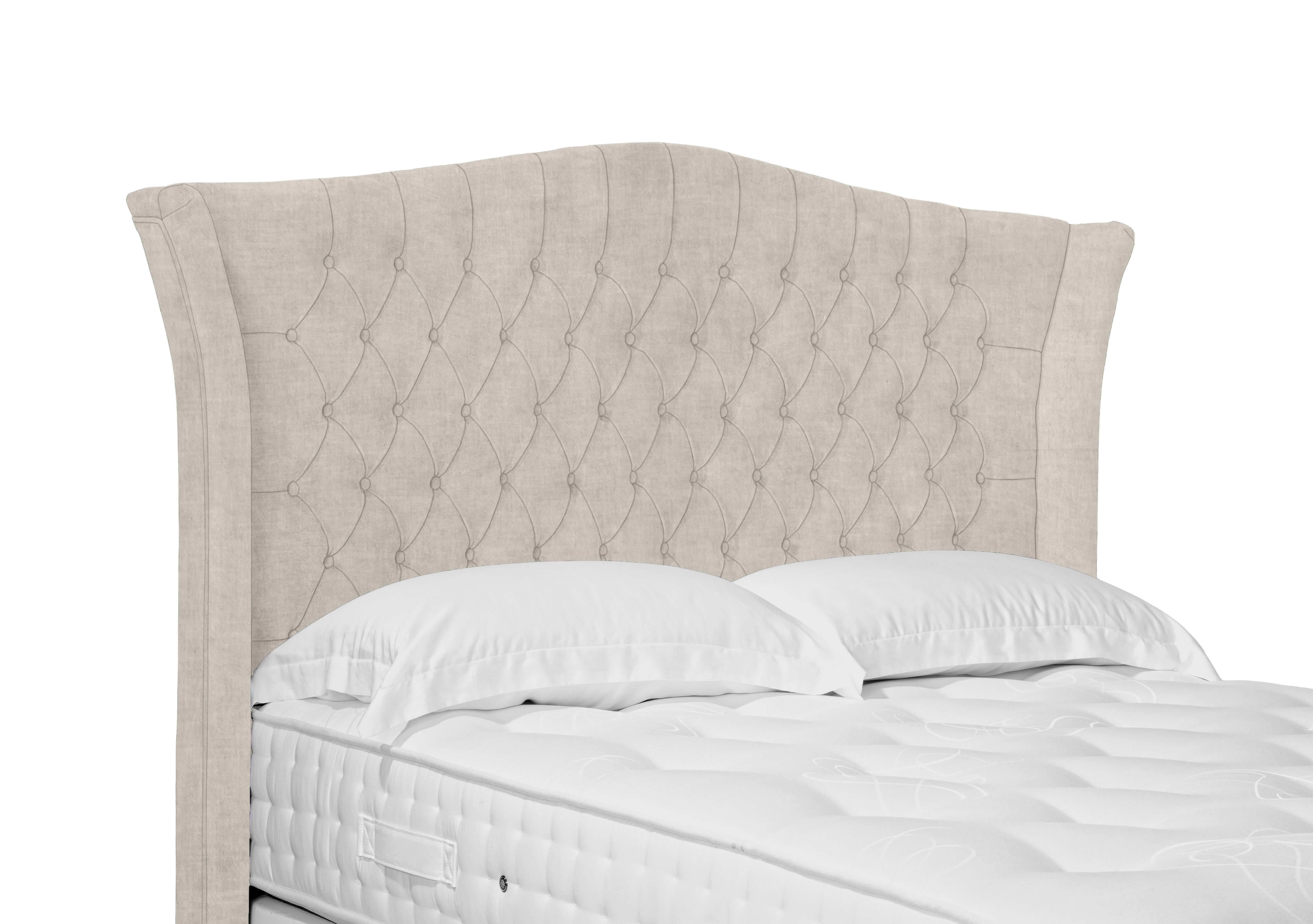 Artisan Collection Haven High Floor Standing Headboard in Lace Ivory on Furniture Village