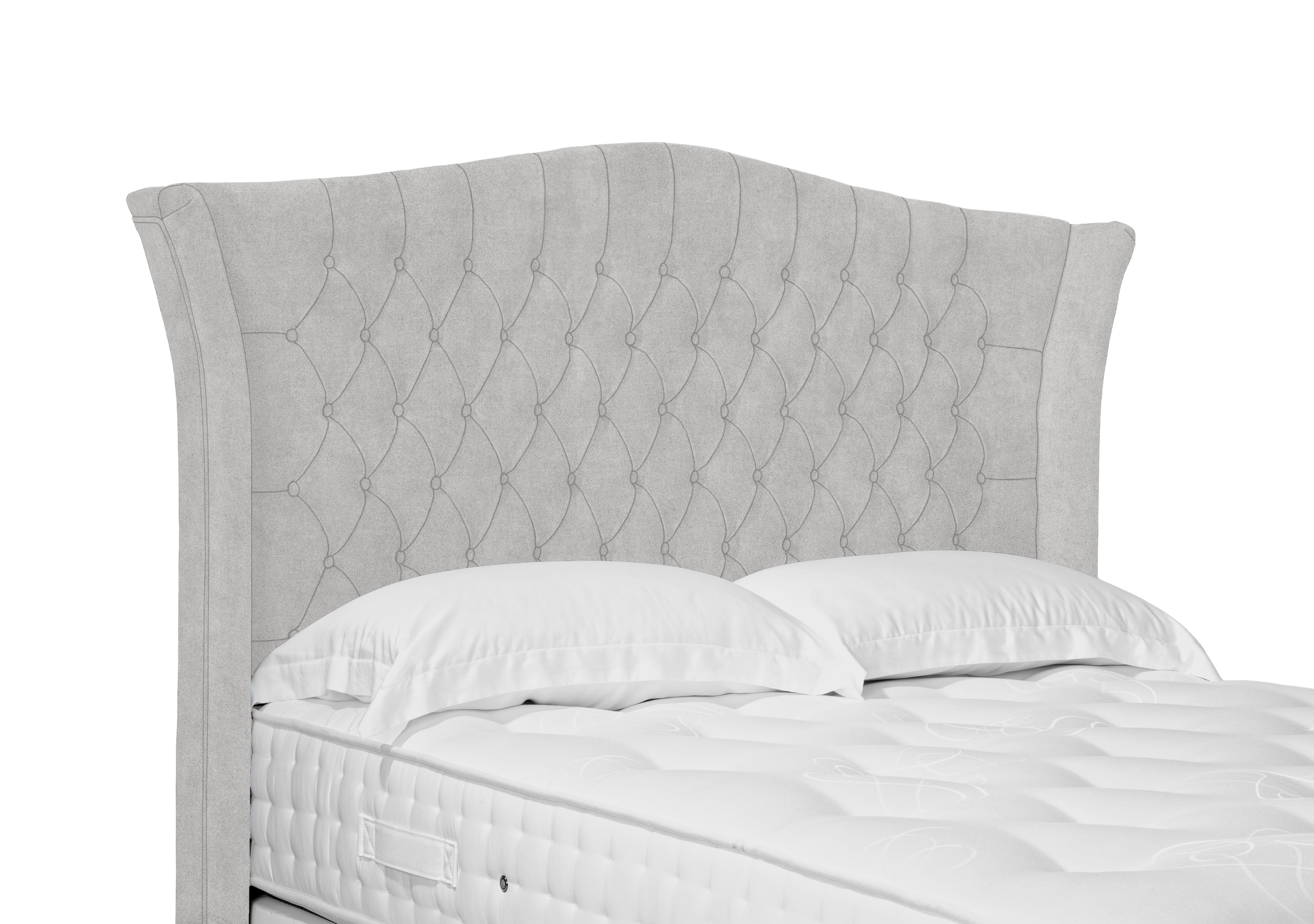 Artisan Collection Haven High Floor Standing Headboard in Plain Opal on Furniture Village