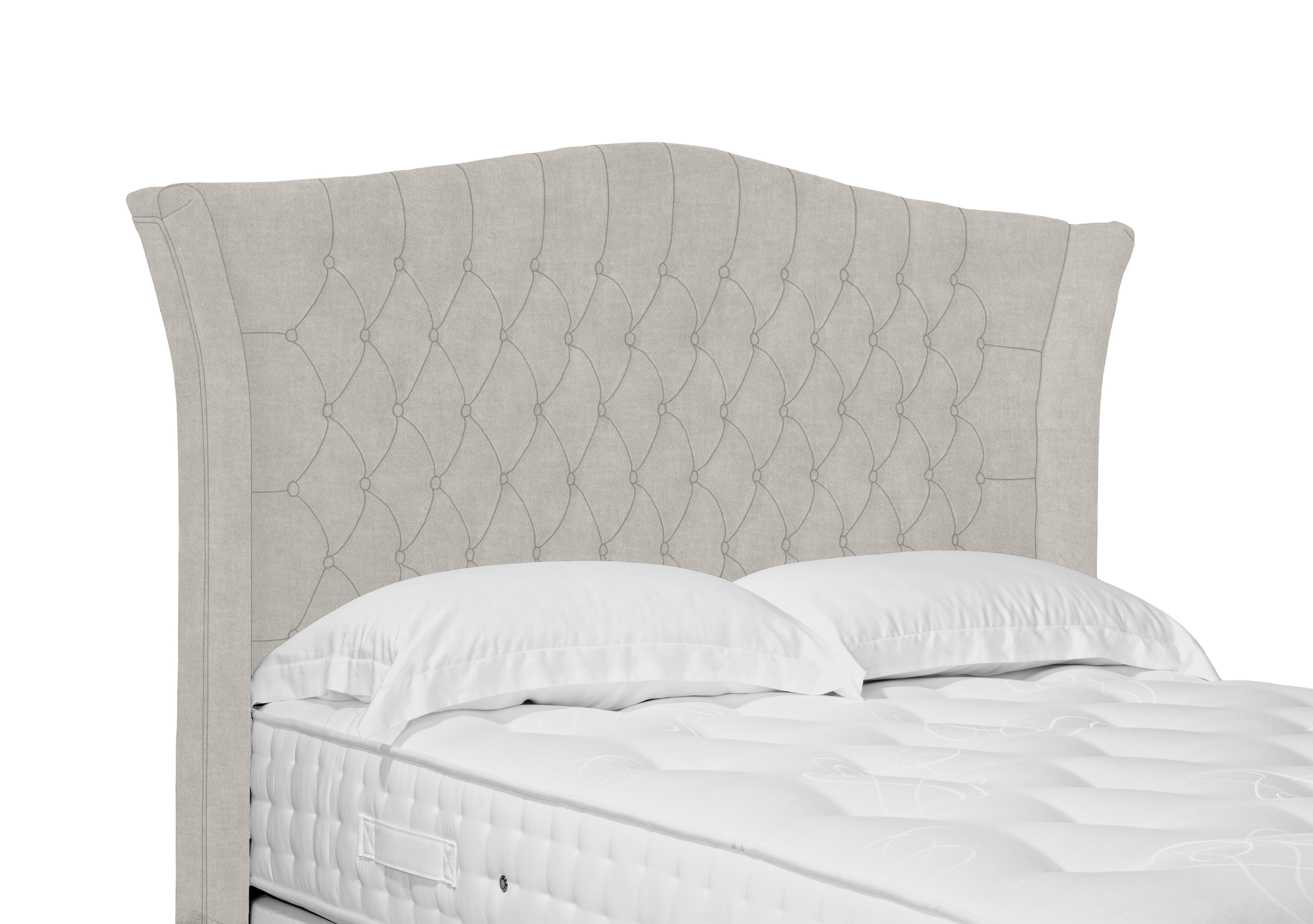 Artisan Collection Haven High Floor Standing Headboard in Queens Oat on Furniture Village