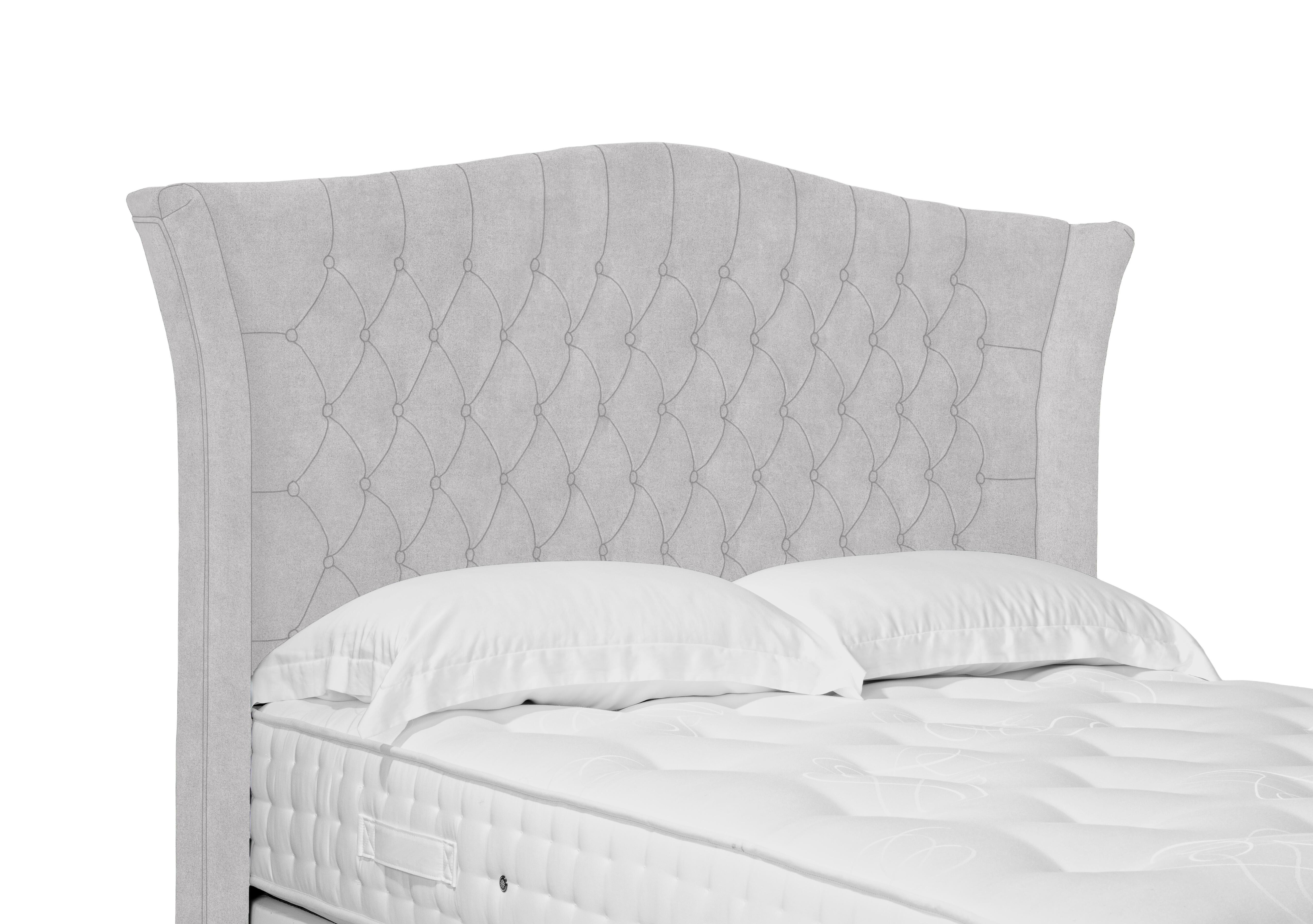 Artisan Collection Haven High Floor Standing Headboard in Queens Pebble on Furniture Village