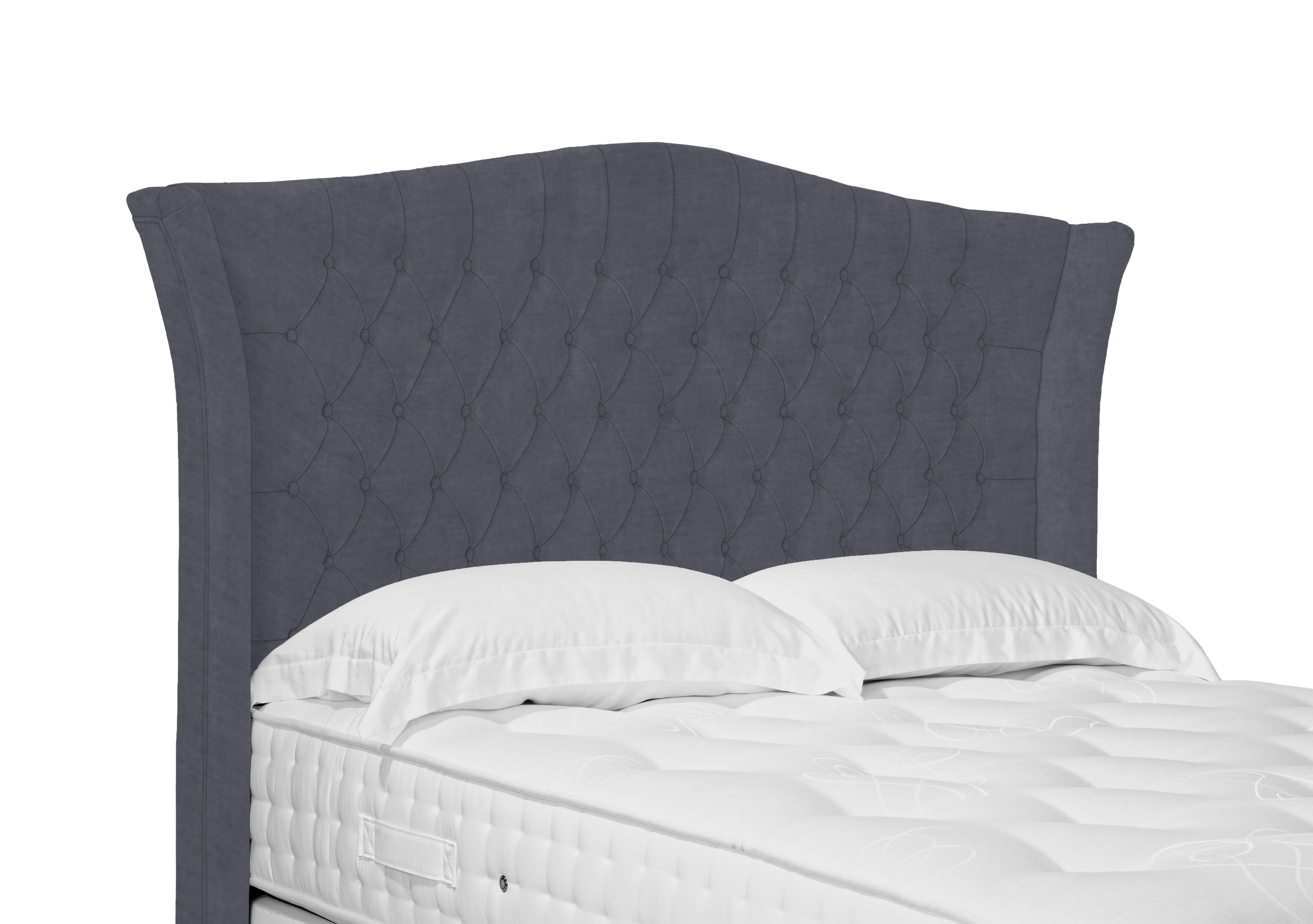 Artisan Collection Haven High Floor Standing Headboard in Seven Anthracite on Furniture Village
