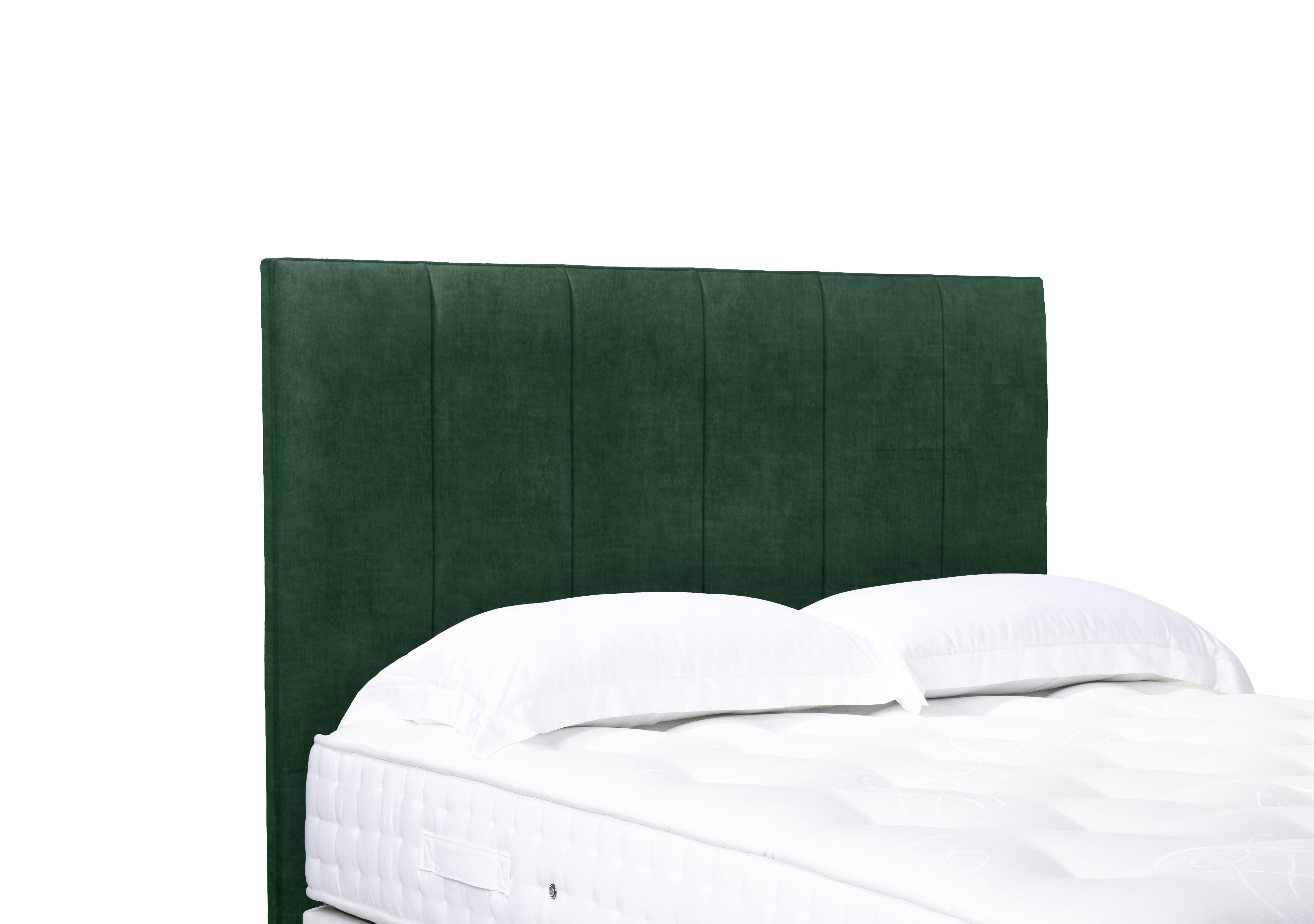 Heyman High Floor Standing Headboard in 502 Tormaline Green on Furniture Village