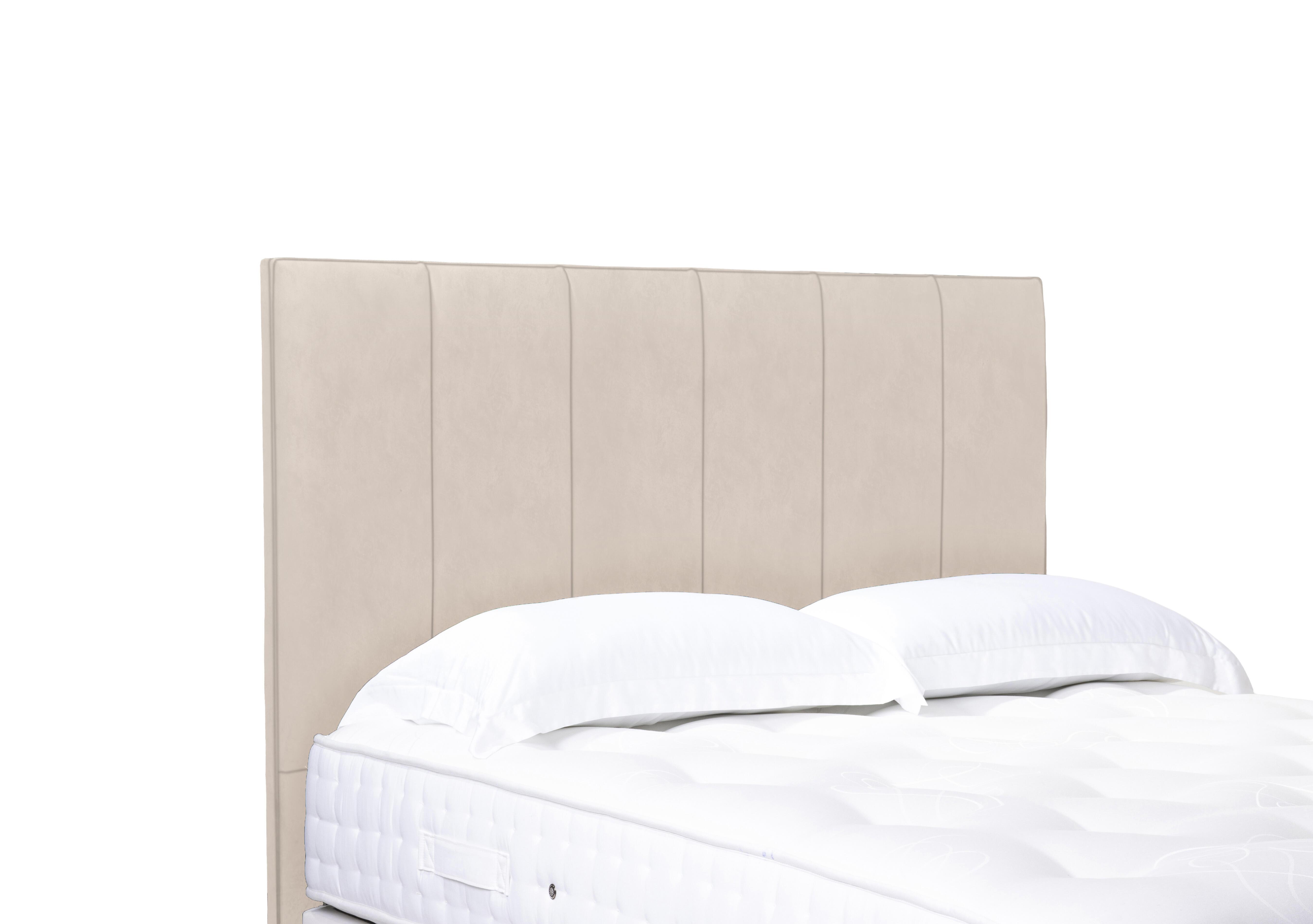 Artisan Collection Heyman High Floor Standing Headboard in 901 Sandstone Pearl on Furniture Village
