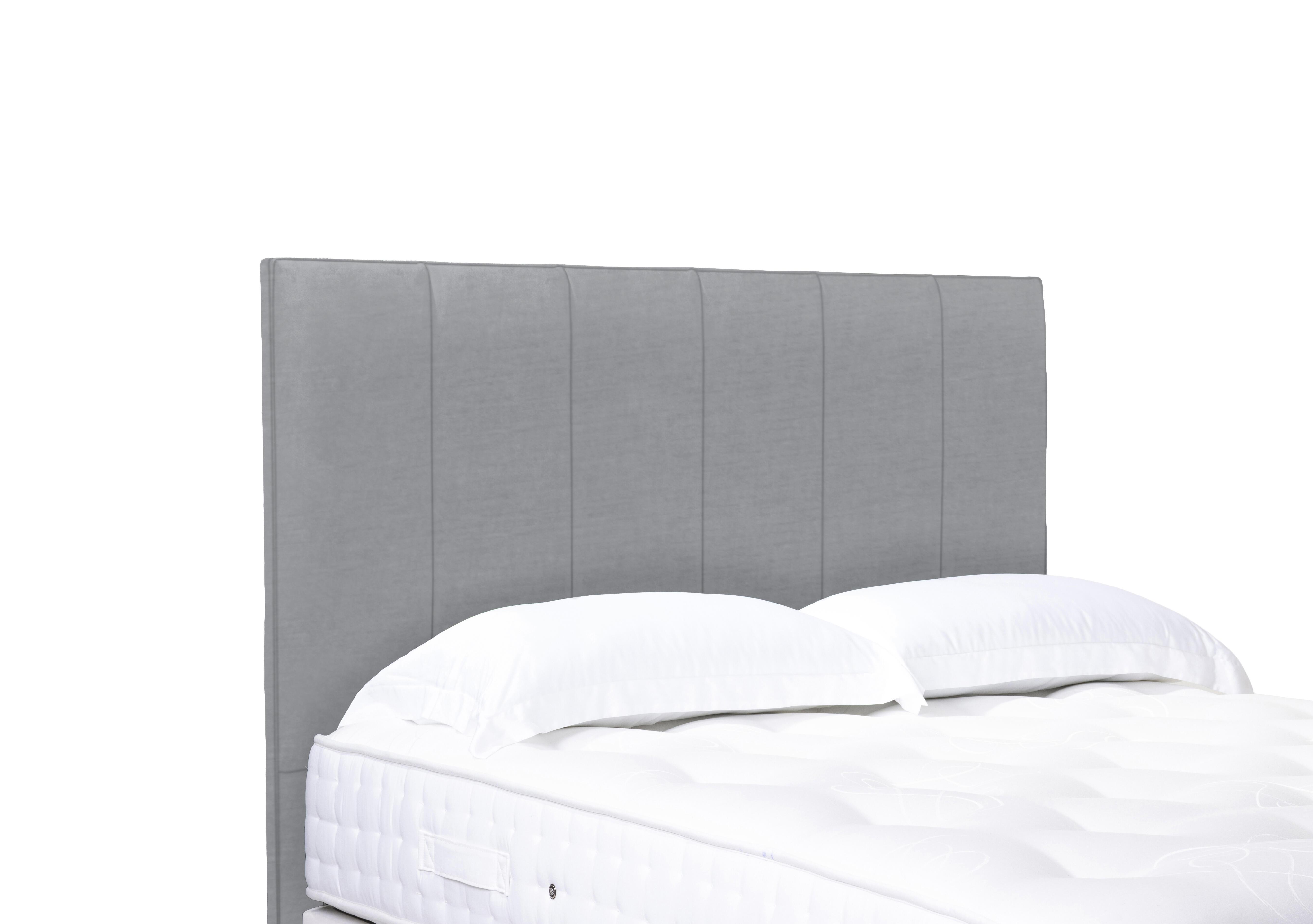 Artisan Collection Heyman High Floor Standing Headboard in Aston Silver on Furniture Village
