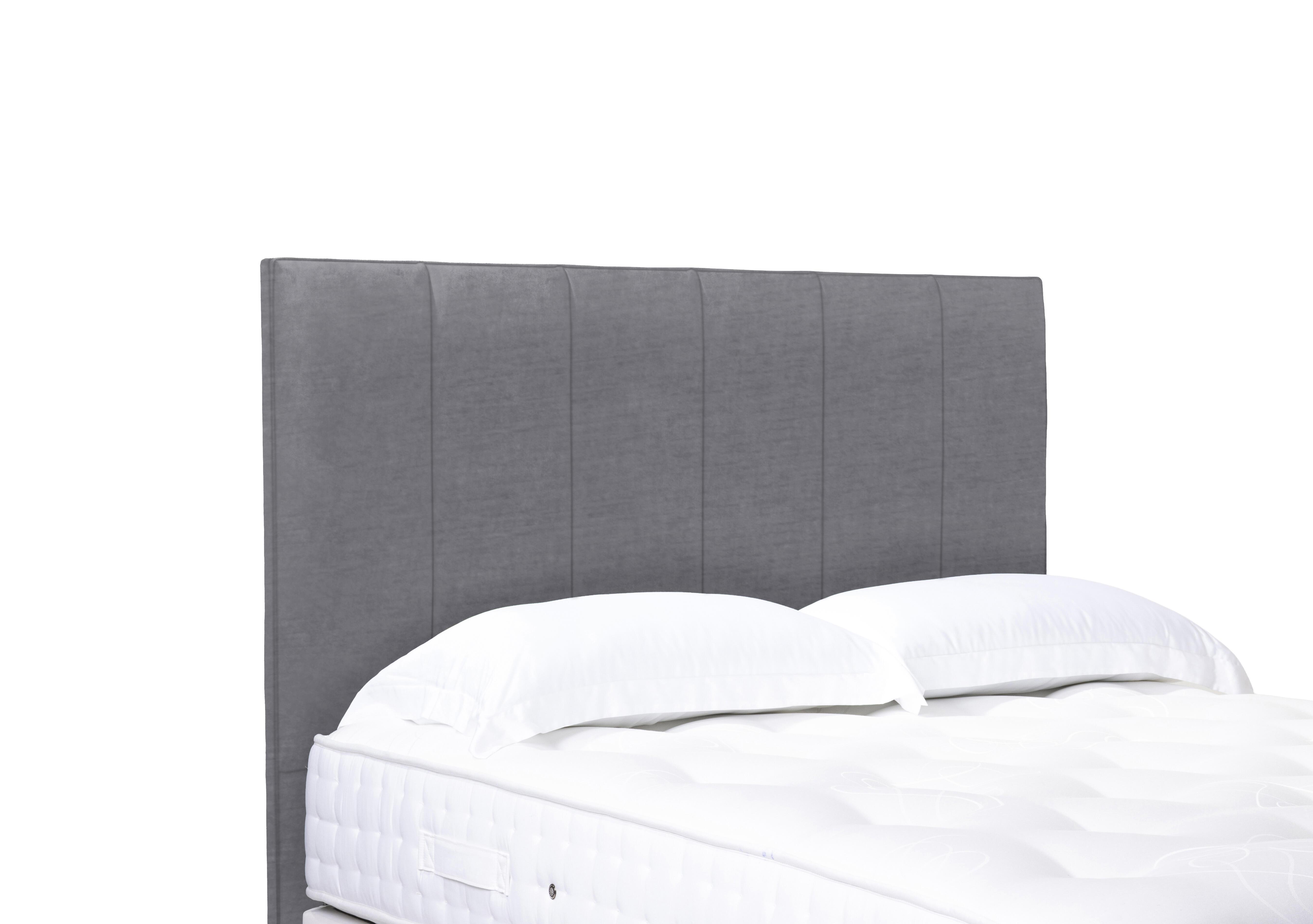 Artisan Collection Heyman High Floor Standing Headboard in Aston Steel on Furniture Village