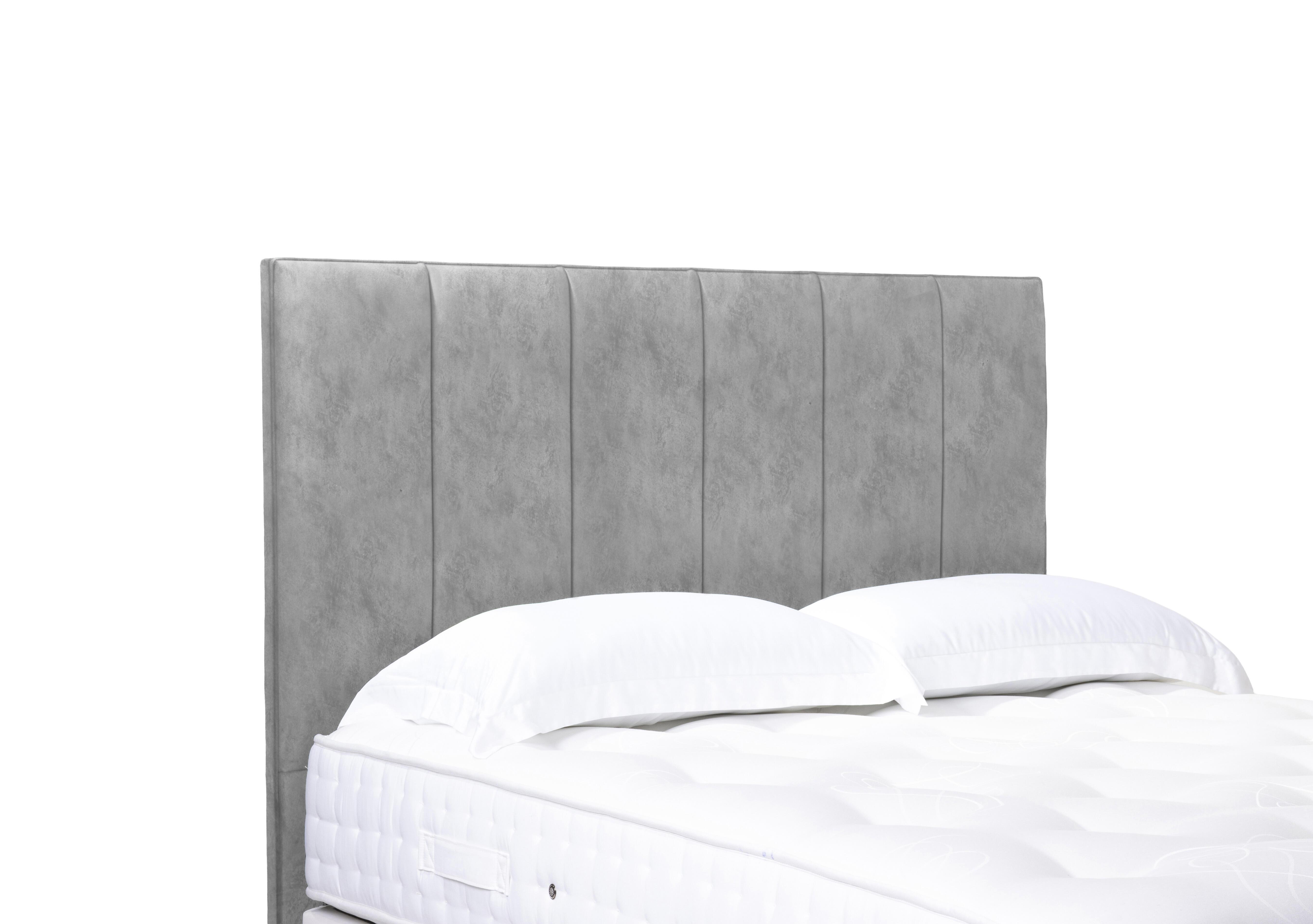 Artisan Collection Heyman High Floor Standing Headboard in Dapple Sterling on Furniture Village