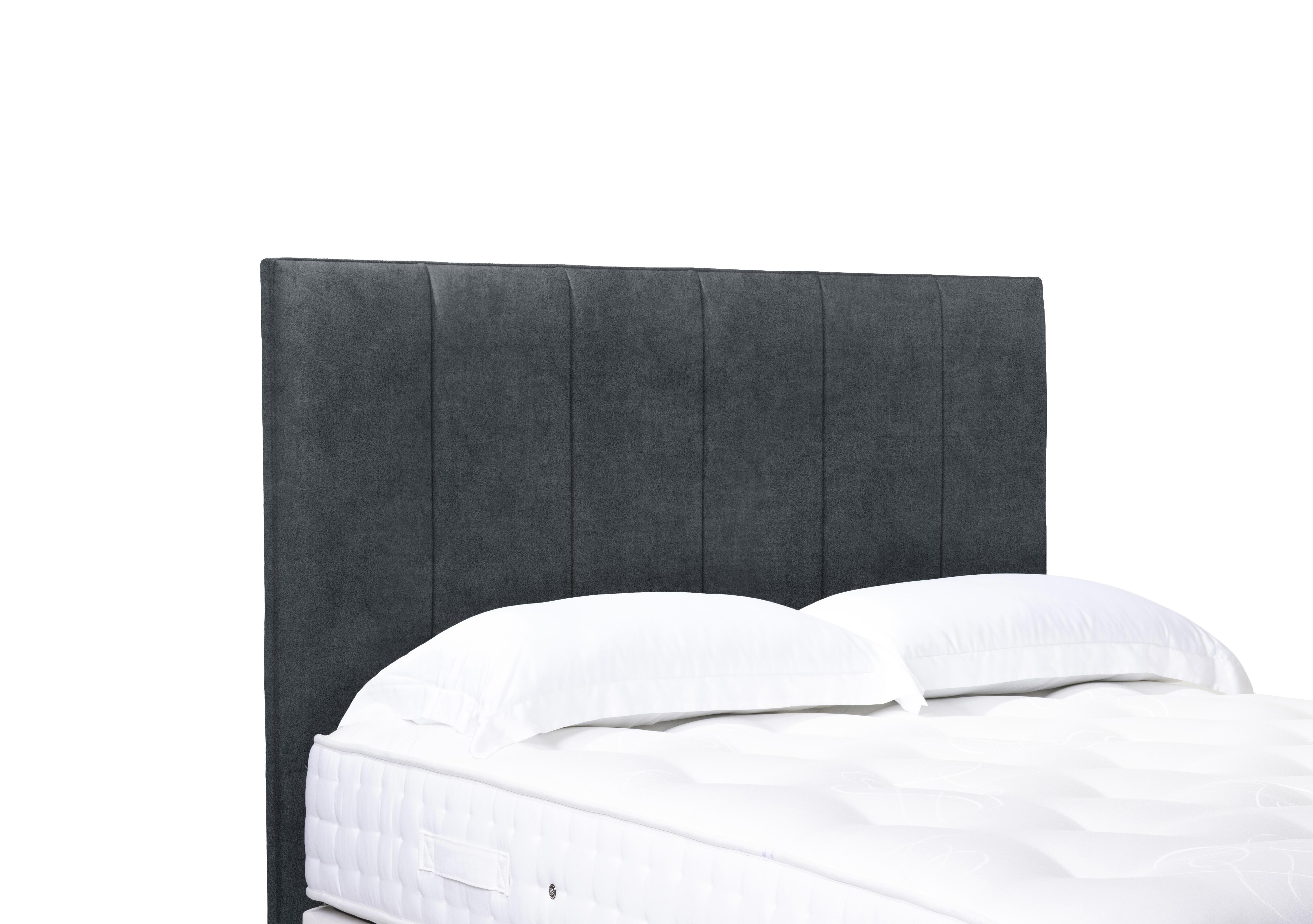 Artisan Collection Heyman High Floor Standing Headboard in Plain Onyx on Furniture Village