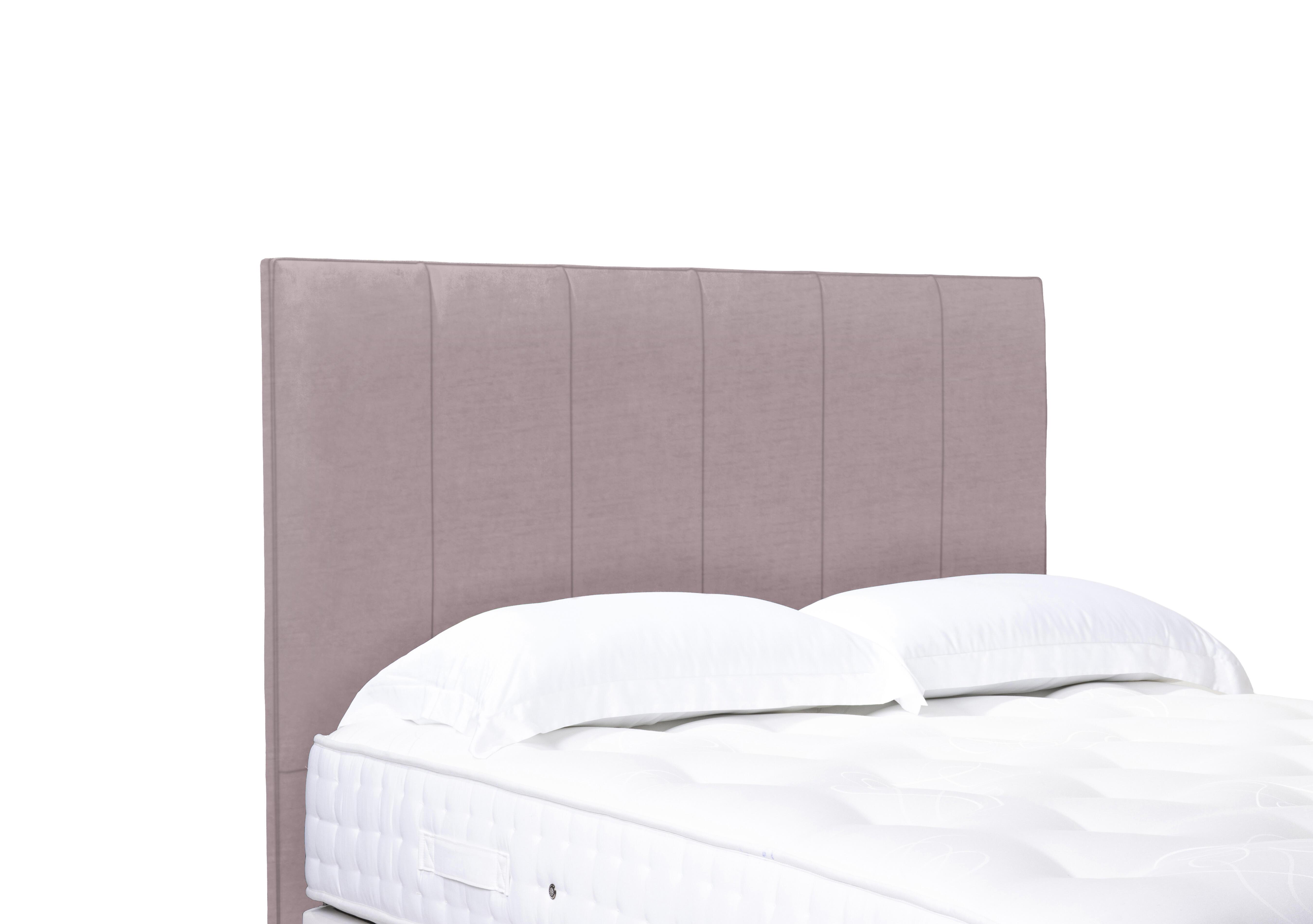 Artisan Collection Heyman High Floor Standing Headboard in Plush Lilac on Furniture Village