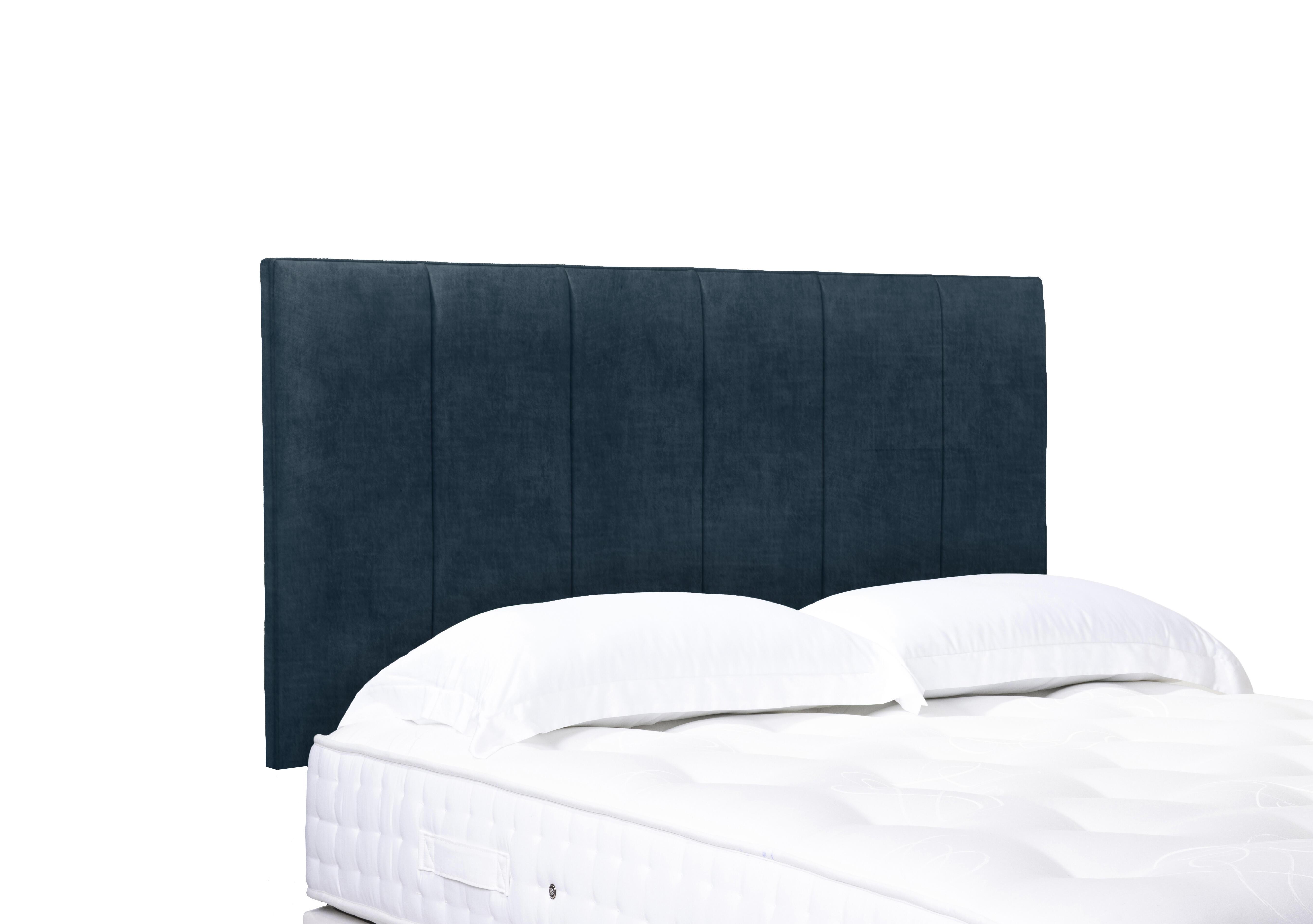 Artisan Collection Heyman High Strutted Headboard in 600 Granite Blue on Furniture Village