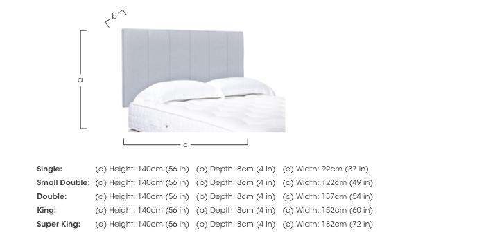 Artisan Collection Heyman High Strutted Headboard in  on Furniture Village