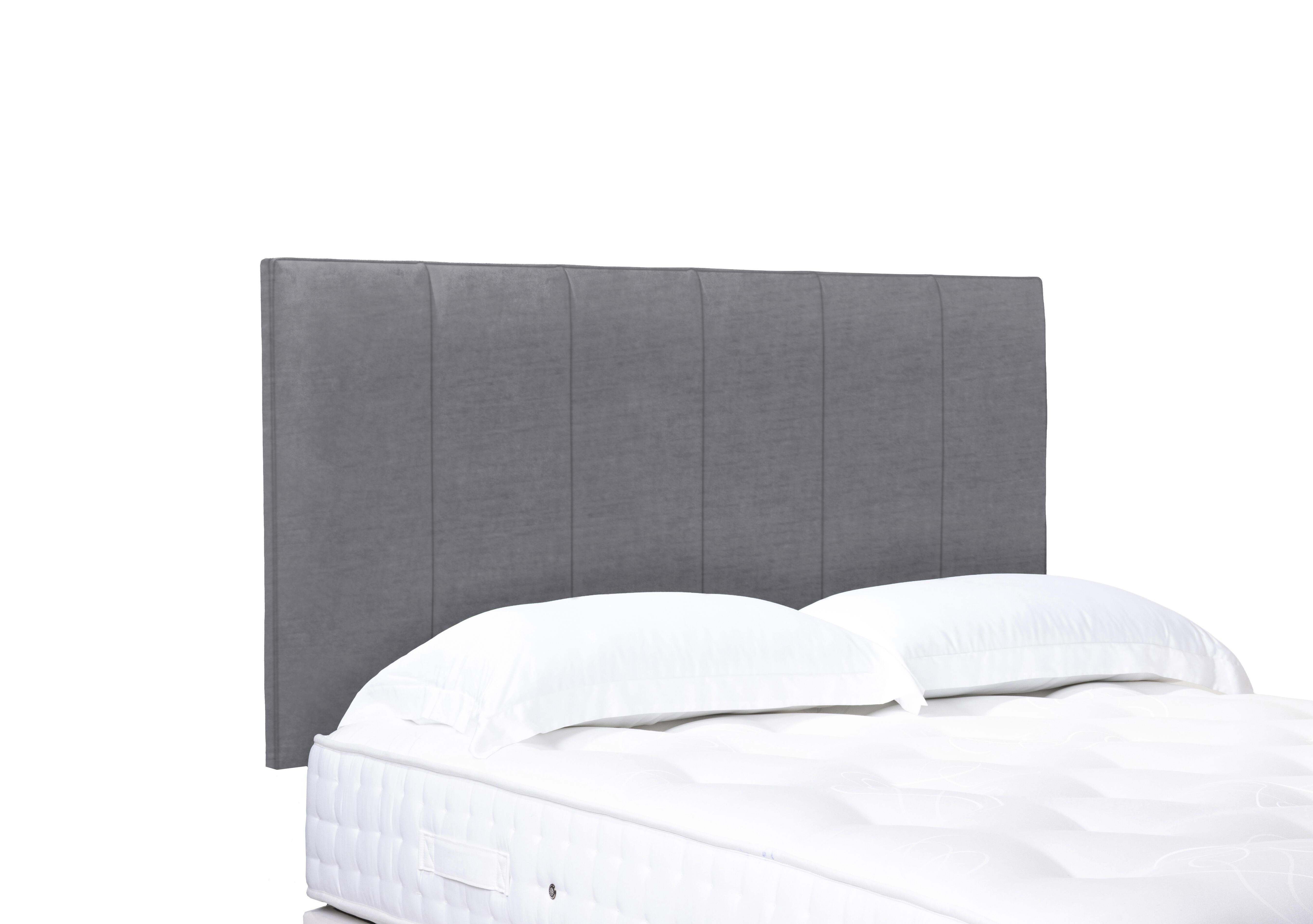 Artisan Collection Heyman High Strutted Headboard in Aston Steel on Furniture Village