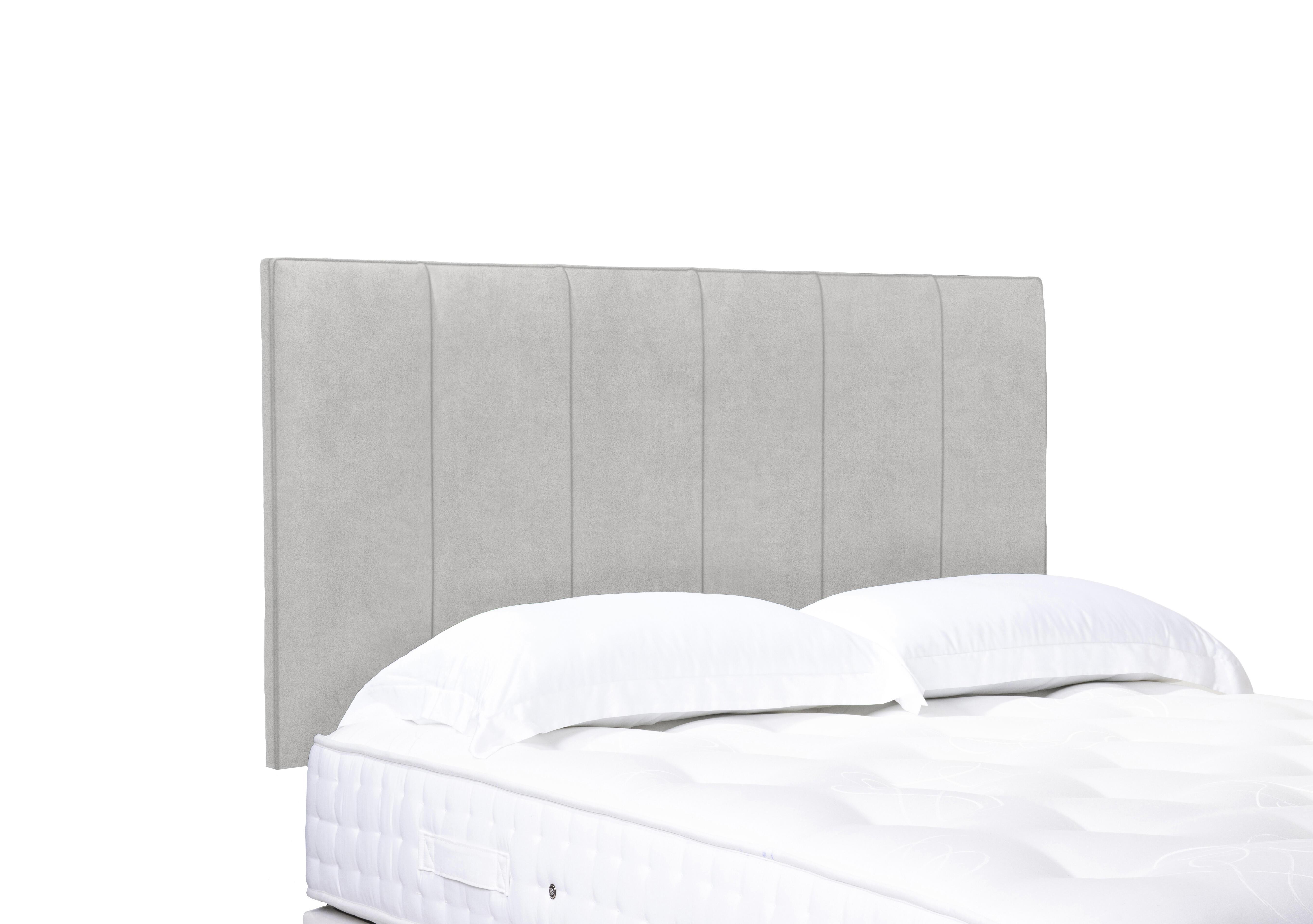 Artisan Collection Heyman High Strutted Headboard in Plain Opal on Furniture Village