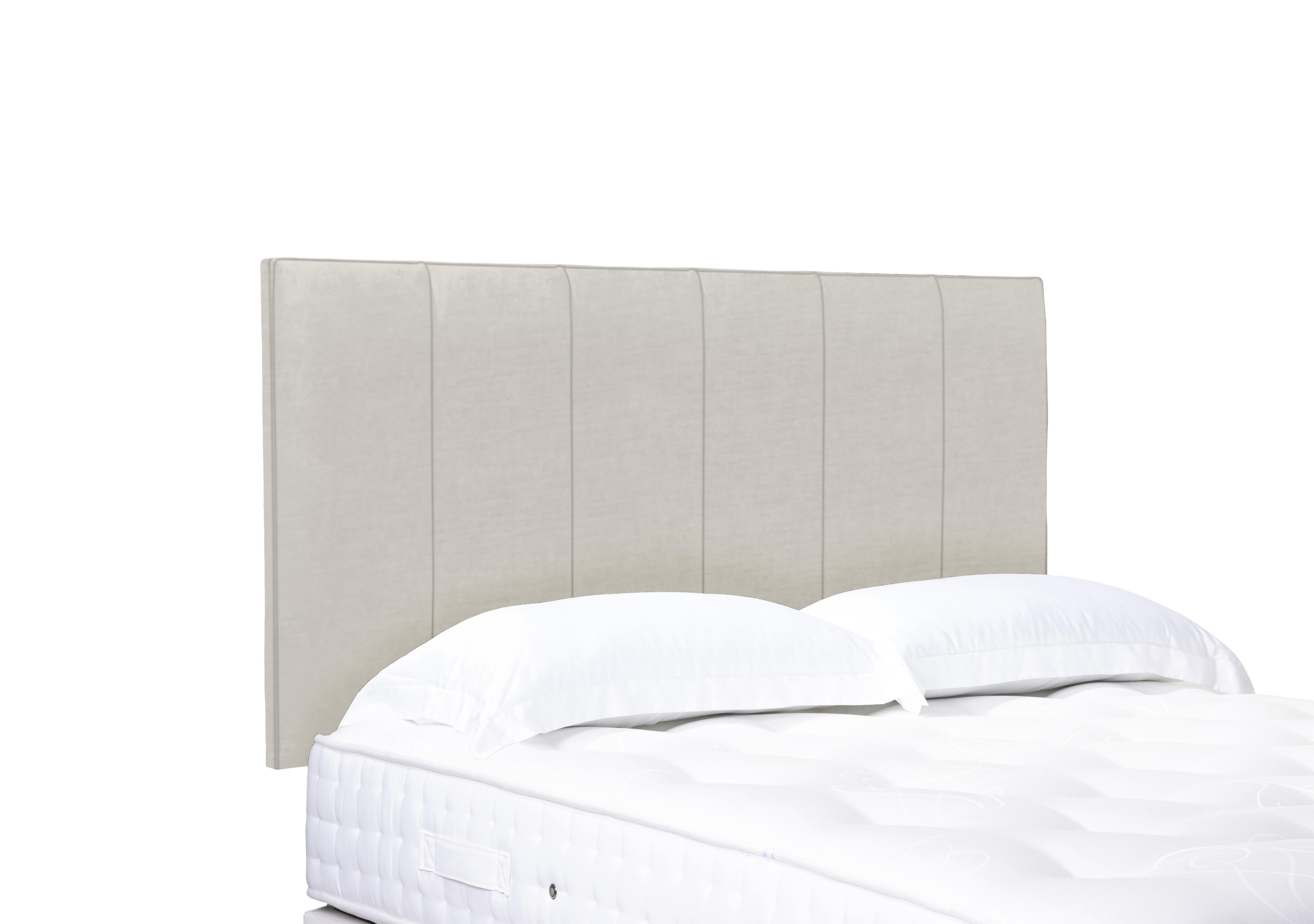 Artisan Collection Heyman High Strutted Headboard in Plush Ecru on Furniture Village